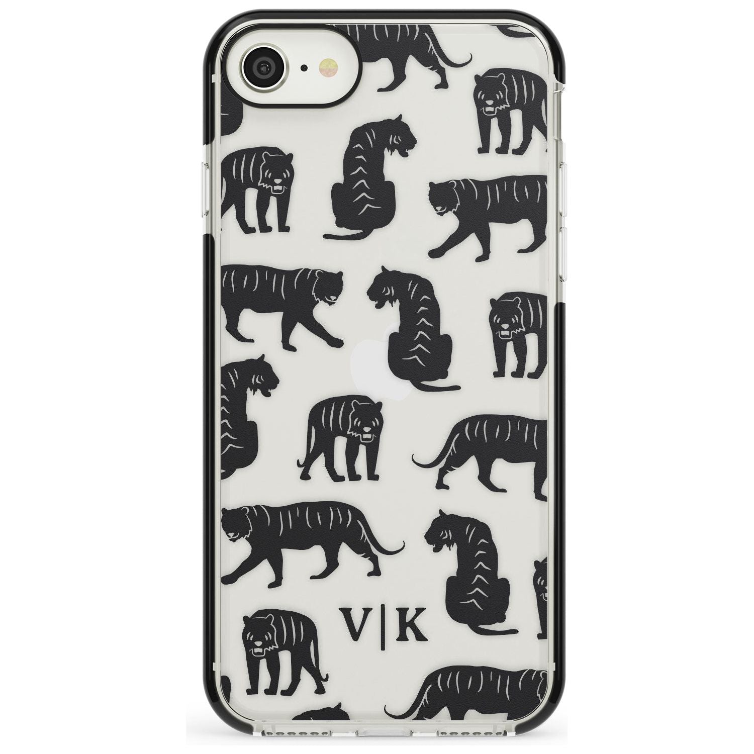 Tiger Silhouettes iPhone Case Black Impact Custom Phone Case - Case Warehouse