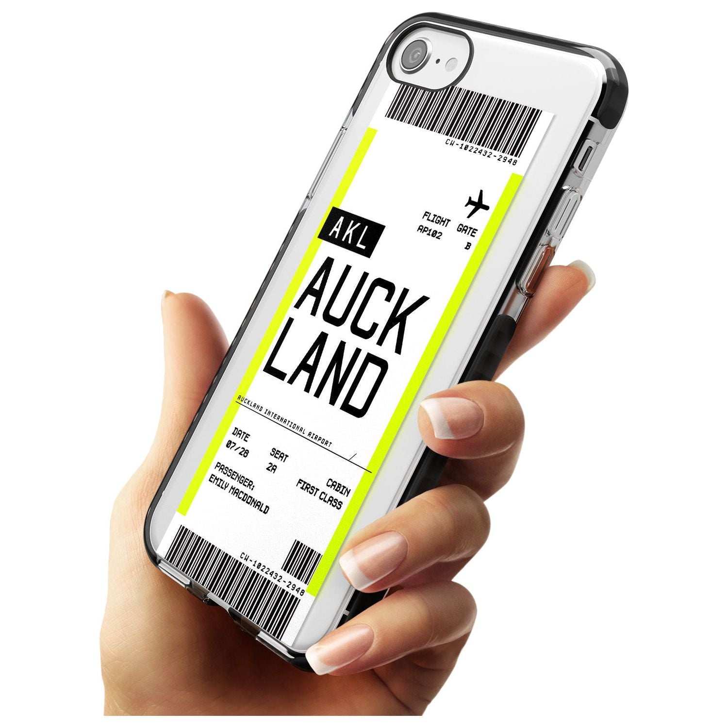 Auckland Boarding Pass iPhone Case Custom Phone Case - Case Warehouse