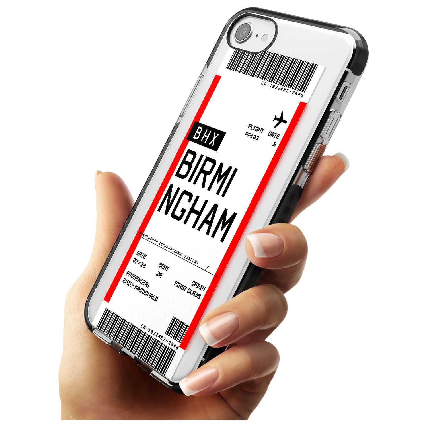 Birmingham Boarding Pass Custom Phone Case - Case Warehouse