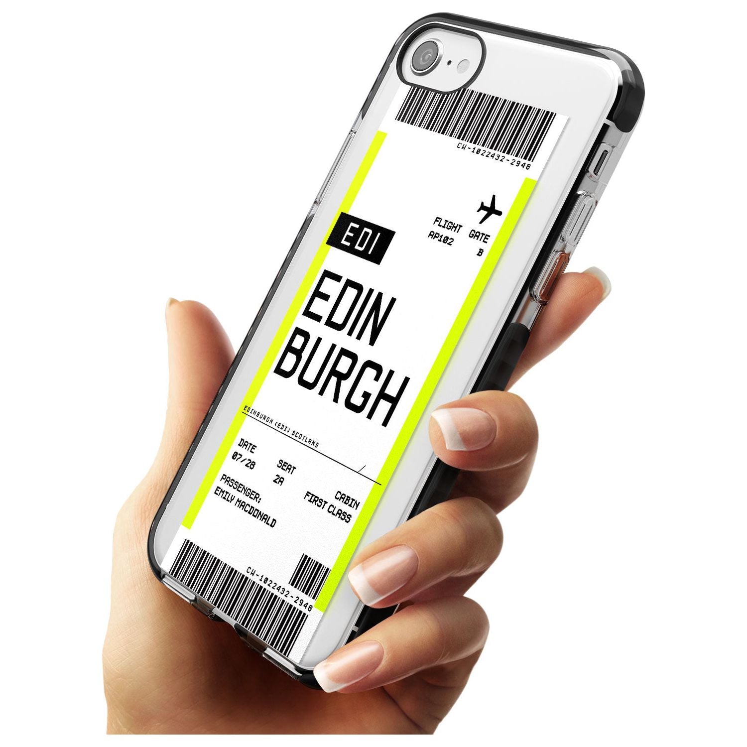 Edinburgh Boarding Pass Custom Phone Case - Case Warehouse