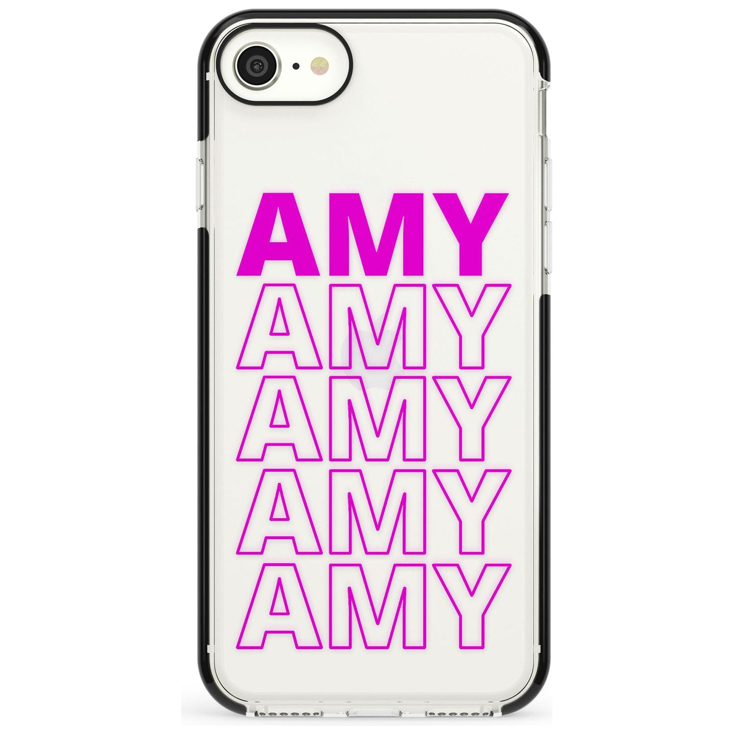 Custom Iphone Case 5D Pink Fade Impact Phone Case for iPhone SE 8 7 Plus