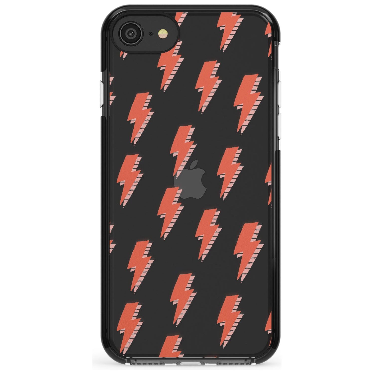 Pop Lightning Pink Fade Impact Phone Case for iPhone SE 8 7 Plus