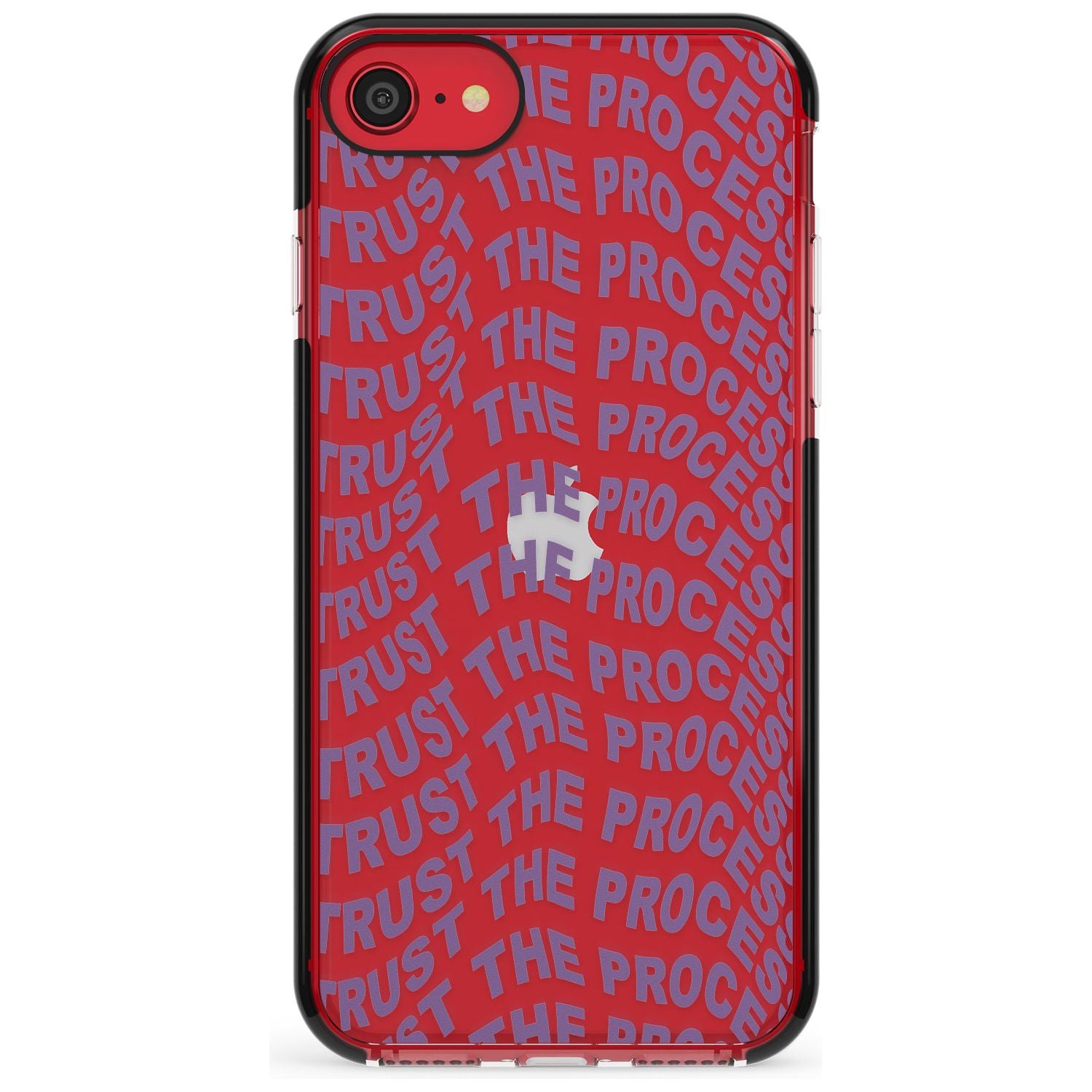 Trust The Process Black Impact Phone Case for iPhone SE 8 7 Plus