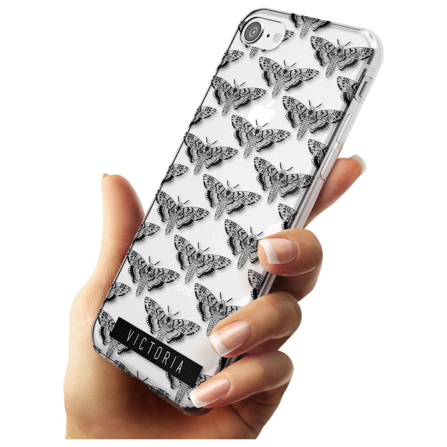 Customised Hawk Moth Pattern iPhone Case Custom Phone Case - Case Warehouse