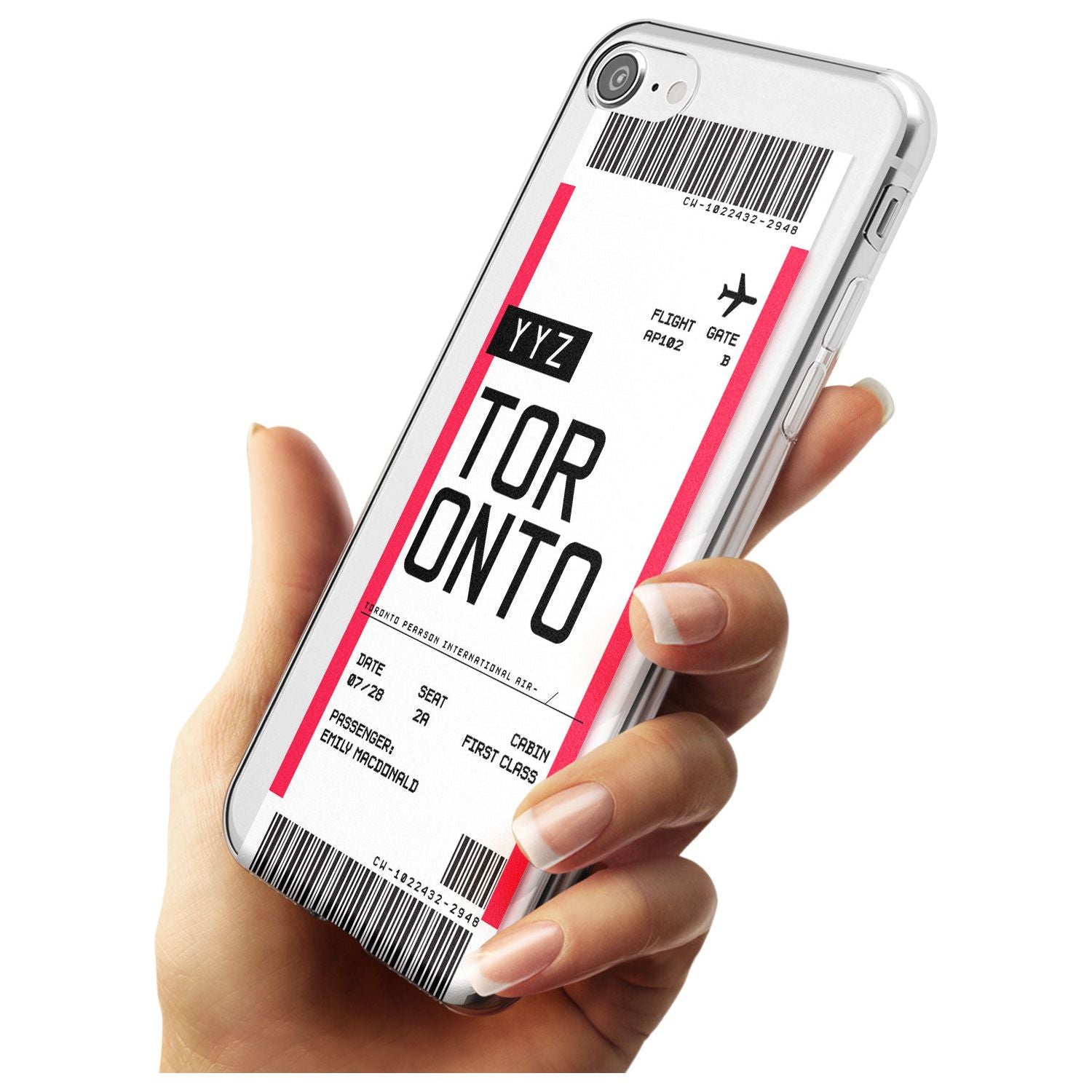 Toronto Boarding Pass iPhone Case Custom Phone Case - Case Warehouse