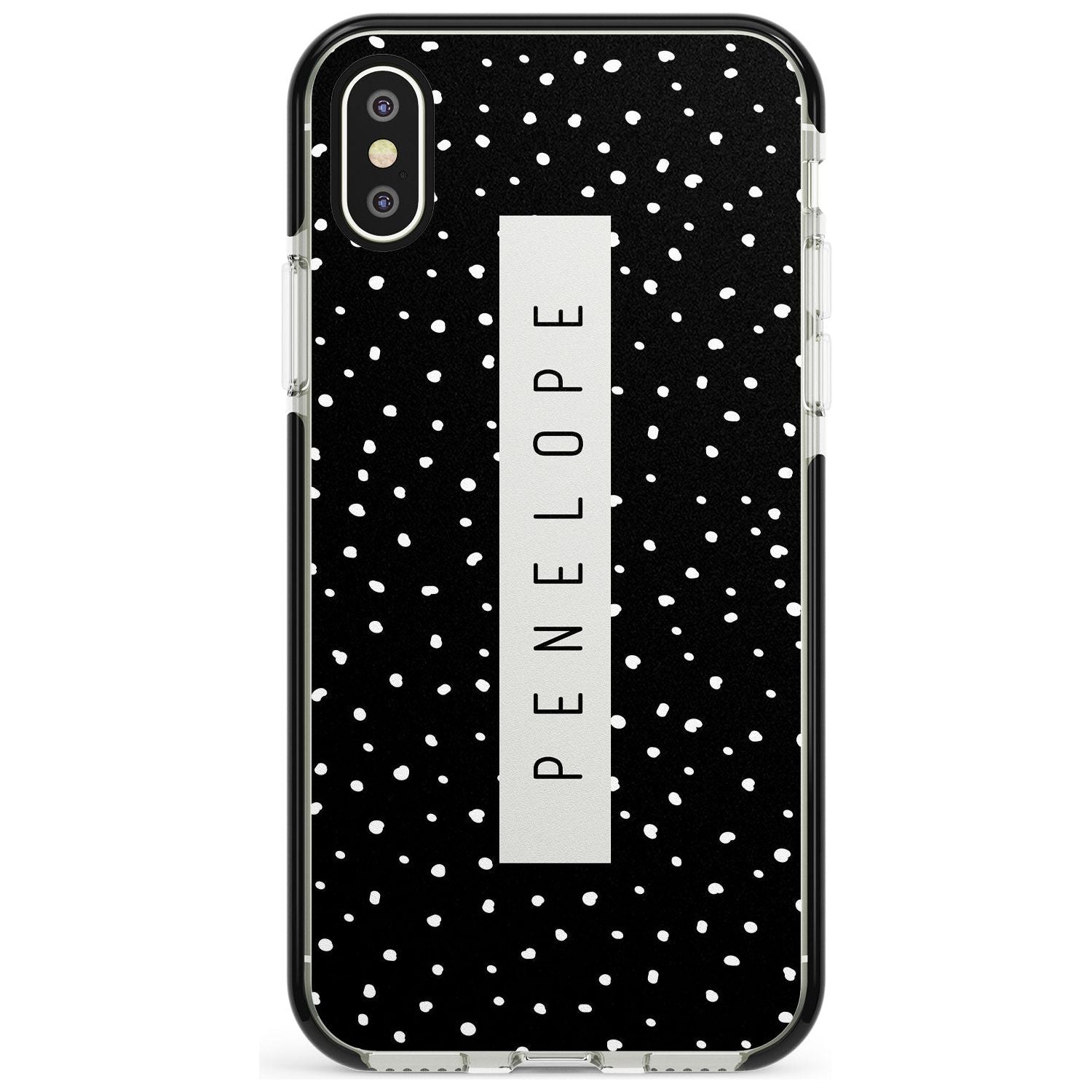 Custom Black Dots iPhone Case Black Impact Custom Phone Case - Case Warehouse