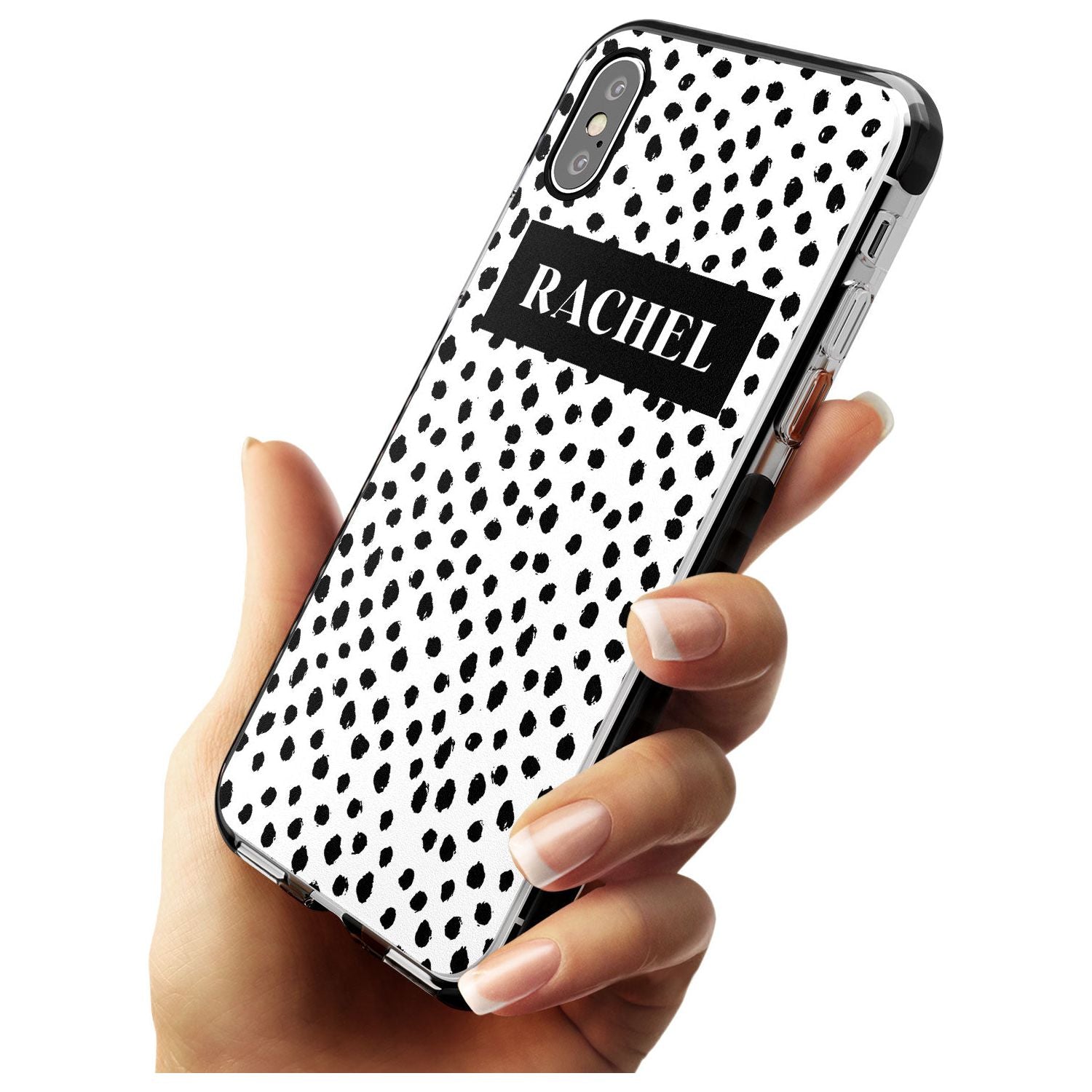 Black Bar & Dots iPhone Case Custom Phone Case - Case Warehouse