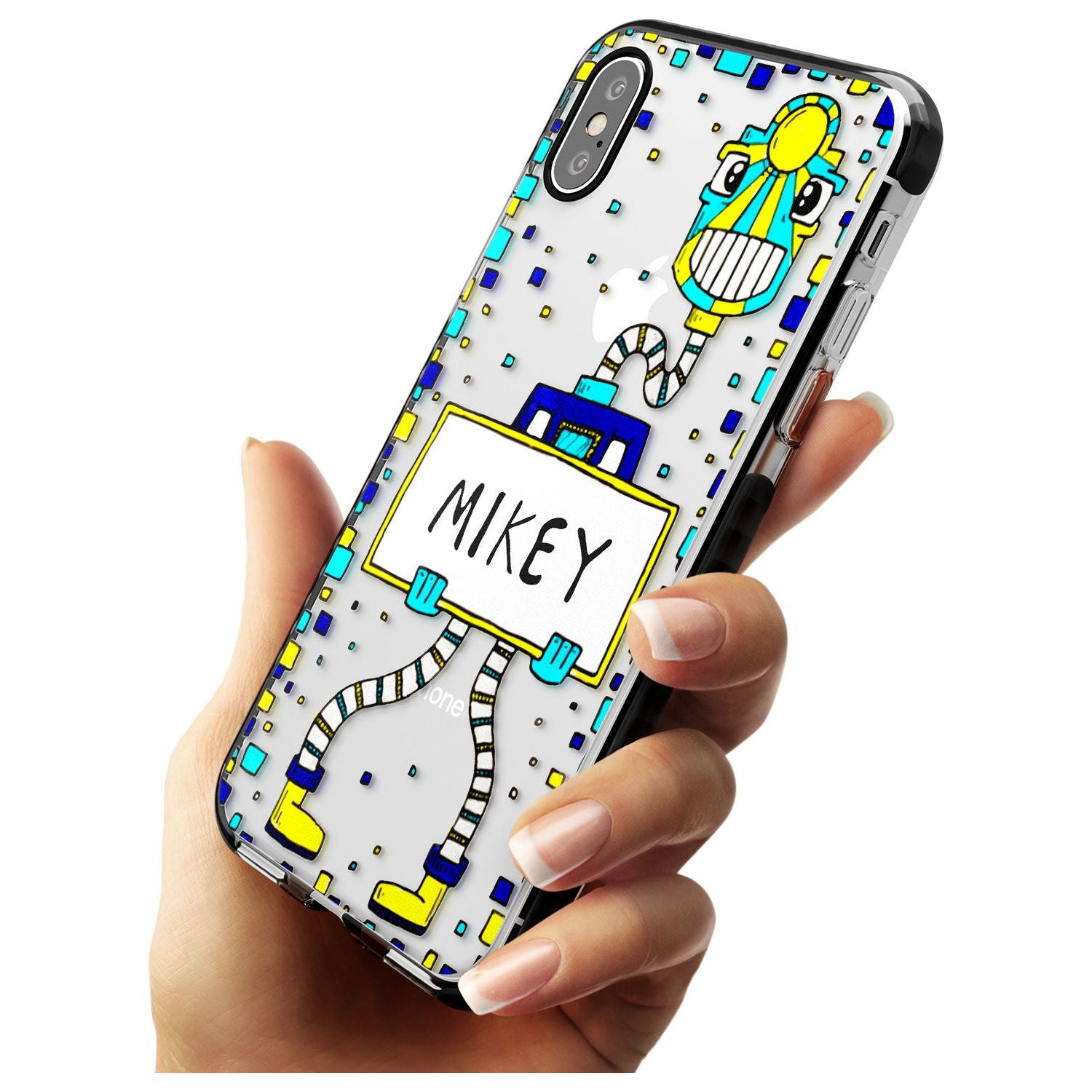 Personalised Custom Tubes Guy Black Impact Phone Case for iPhone X XS Max XR