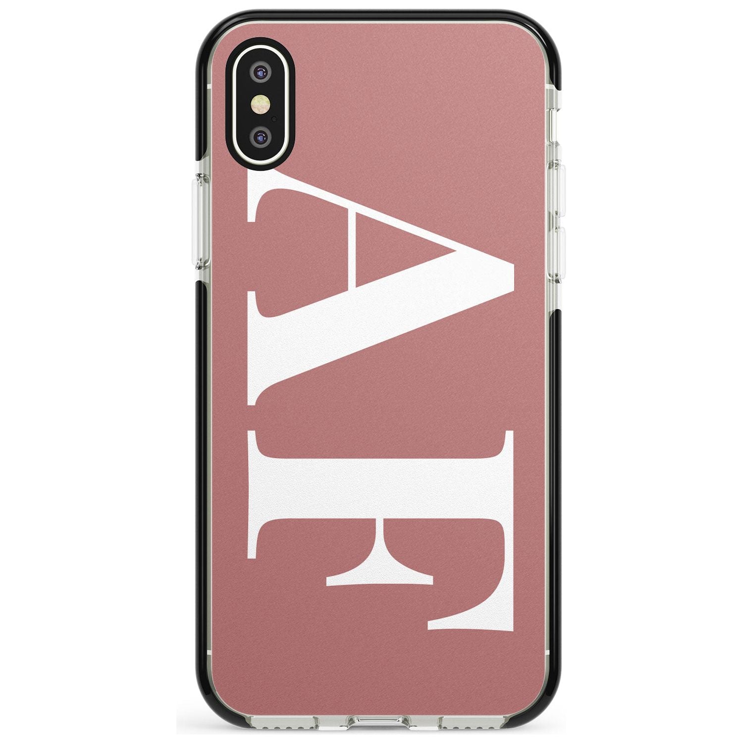 White & Rose Personalised iPhone Case  Black Impact Custom Phone Case - Case Warehouse