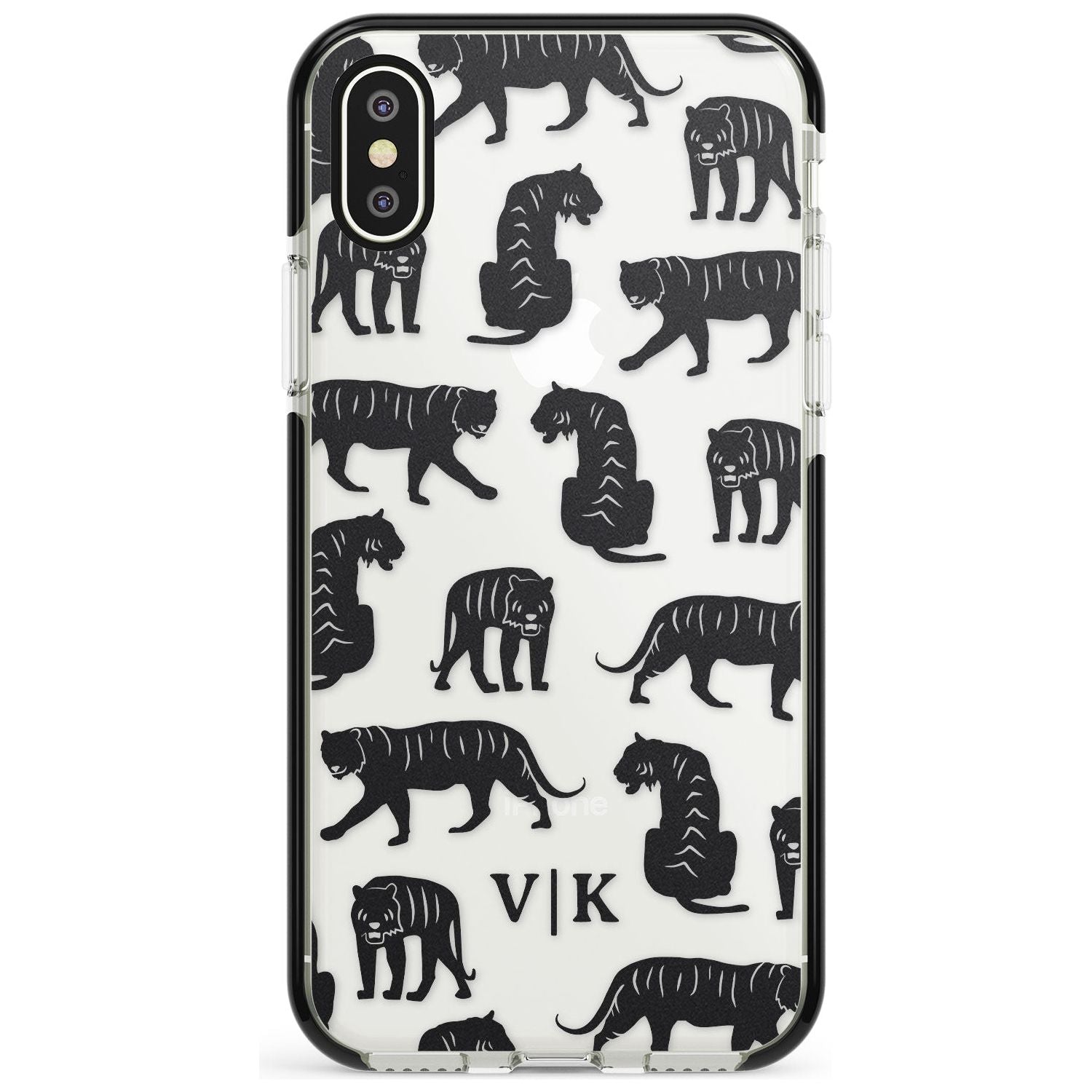 Tiger Silhouettes iPhone Case Black Impact Custom Phone Case - Case Warehouse