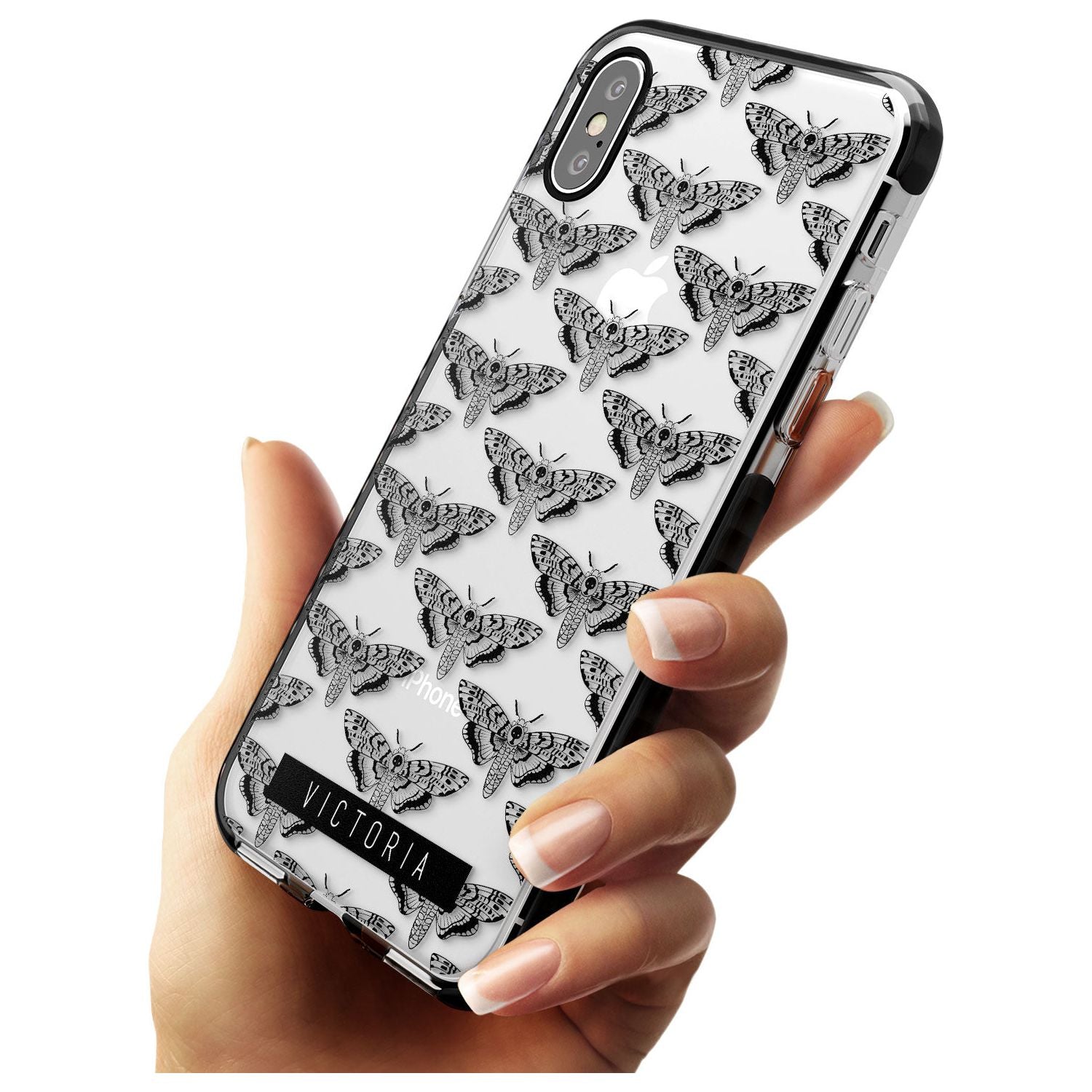 Customised Hawk Moth Pattern iPhone Case Custom Phone Case - Case Warehouse