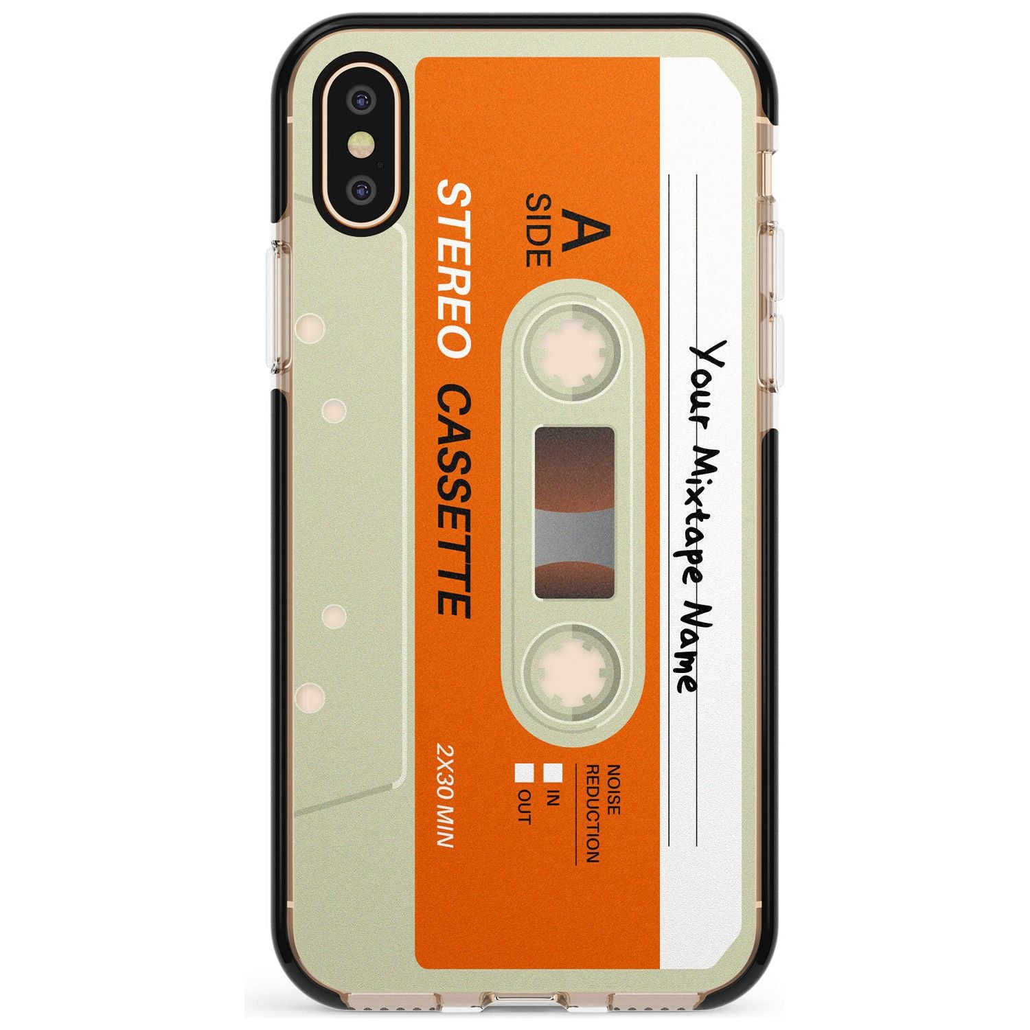 Classic Cassette Pink Fade Impact Phone Case for iPhone X XS Max XR