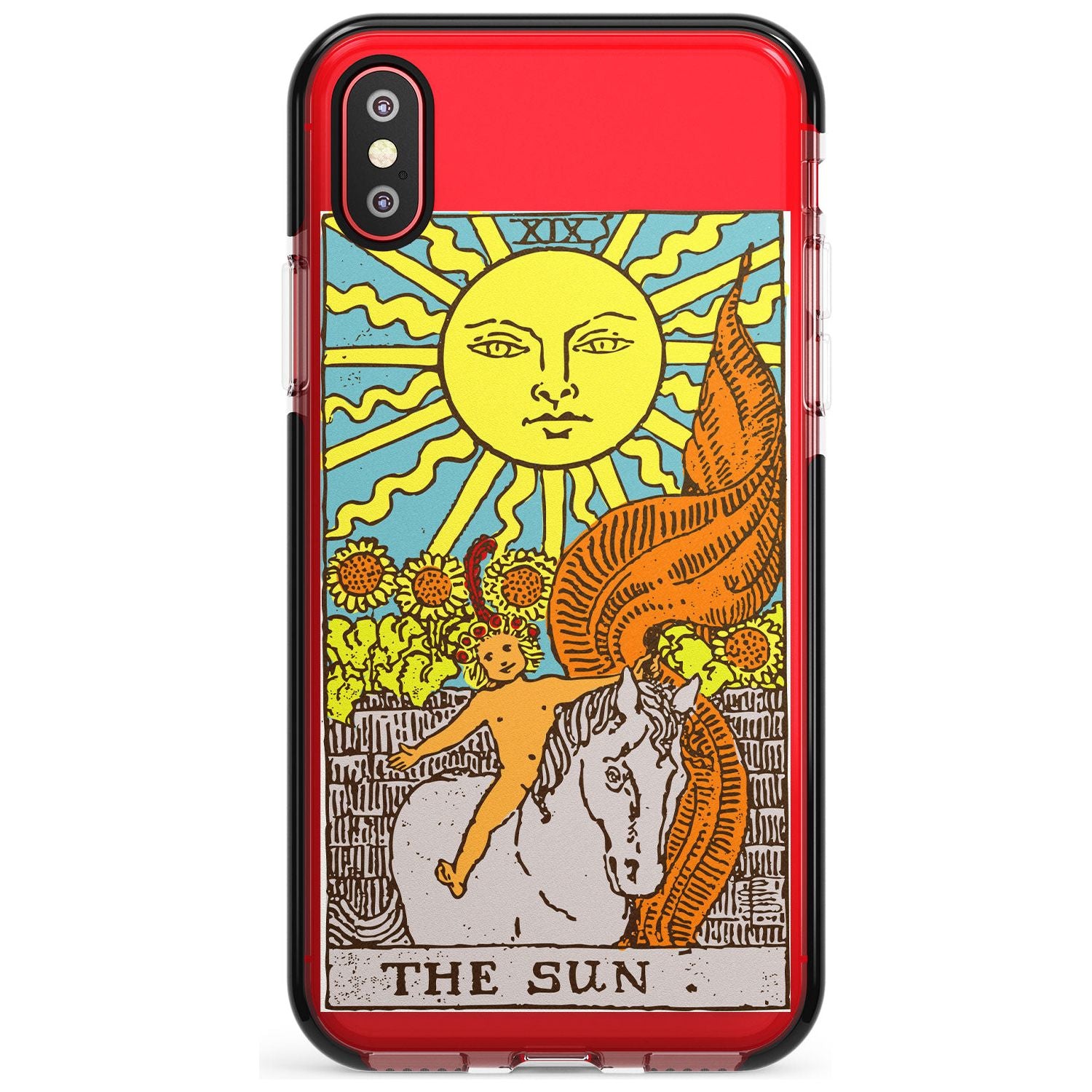 The Sun Tarot Card - Colour Pink Fade Impact Phone Case for iPhone X XS Max XR