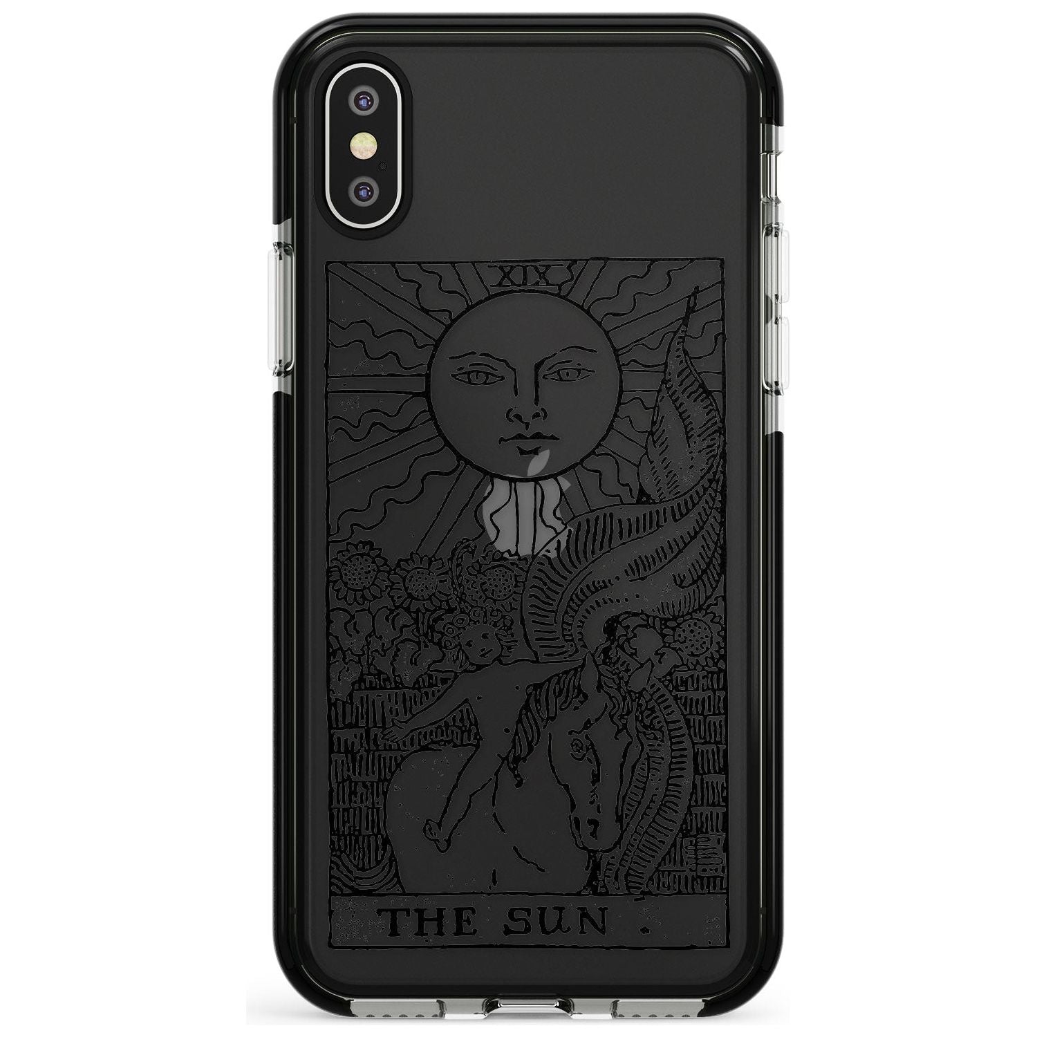 The Sun Tarot Card - Transparent Pink Fade Impact Phone Case for iPhone X XS Max XR
