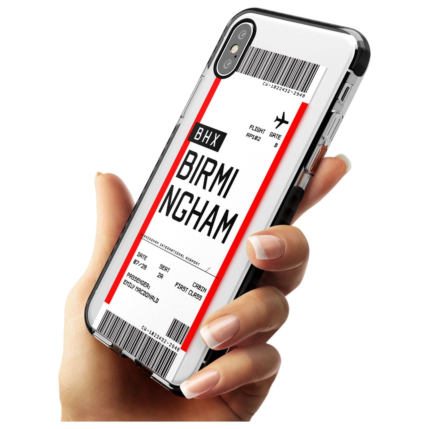 Birmingham Boarding Pass Custom Phone Case - Case Warehouse