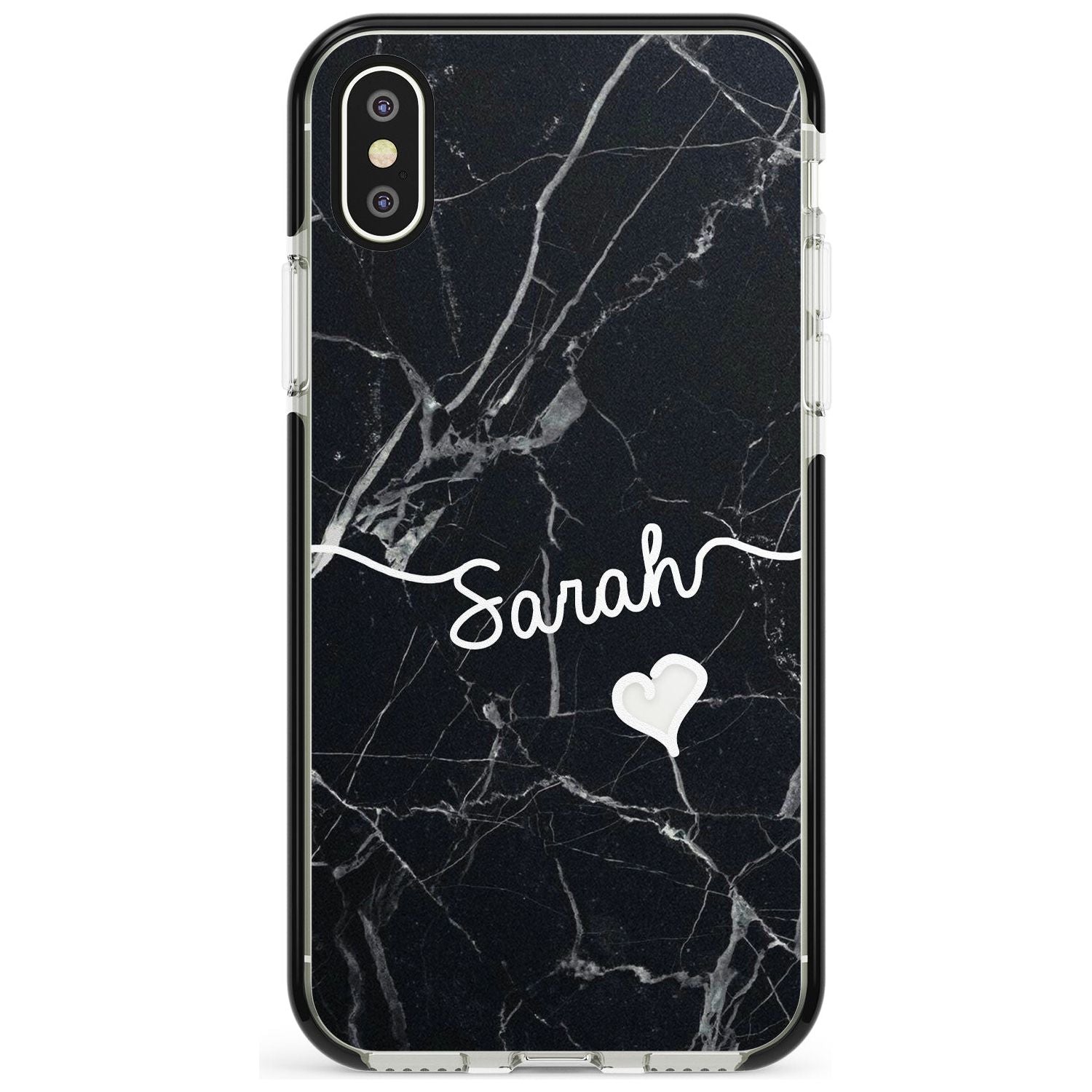 Black Marble iPhone Case Black Impact Custom Phone Case - Case Warehouse