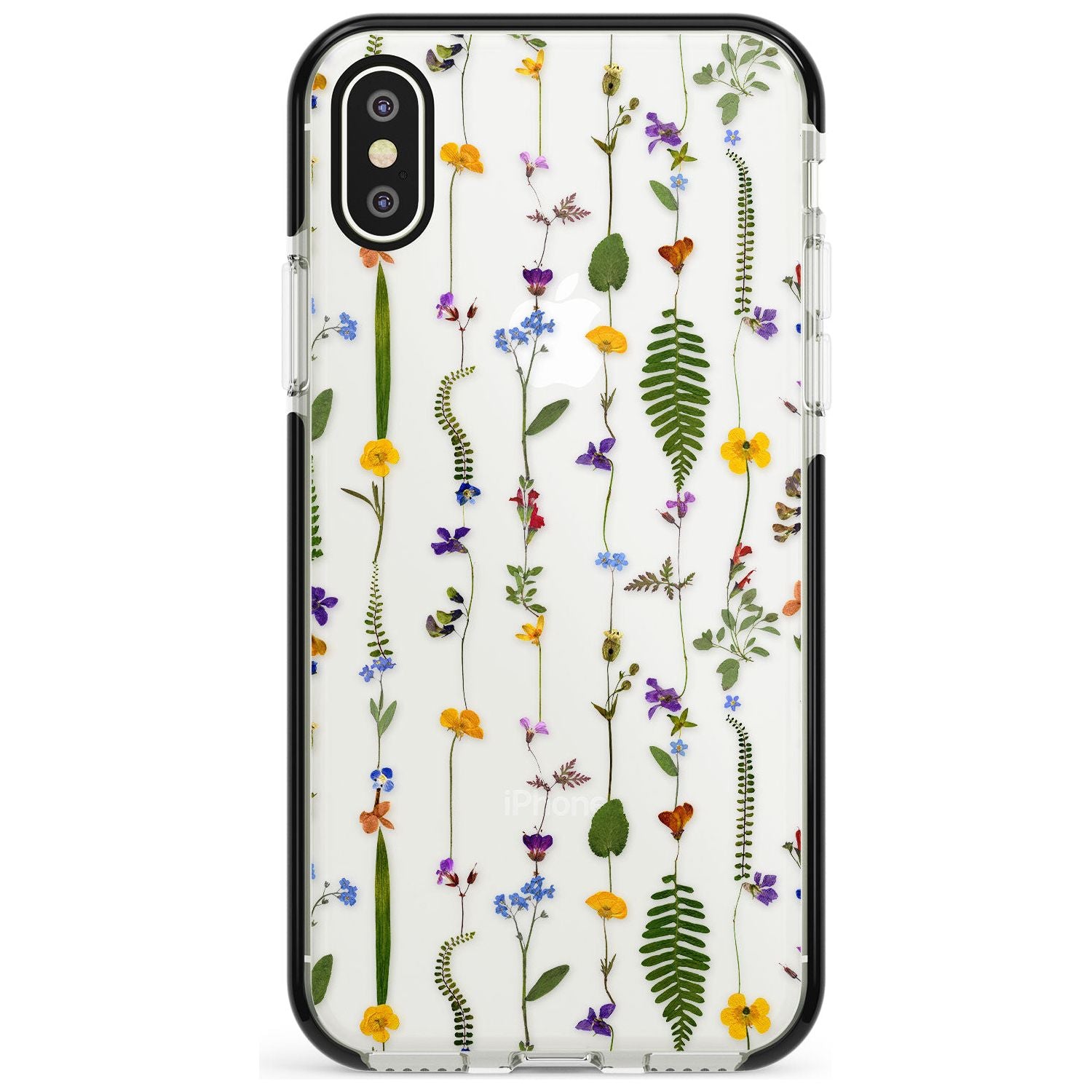 Wildflower Chain iPhone Case Black Impact Phone Case - Case Warehouse