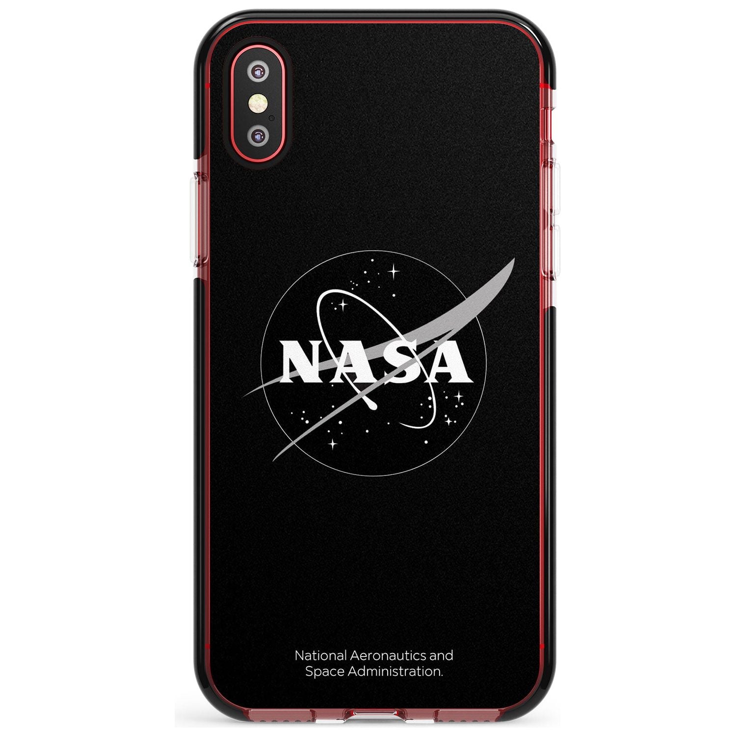 Dark NASA Meatball Black Impact Phone Case for iPhone X XS Max XR
