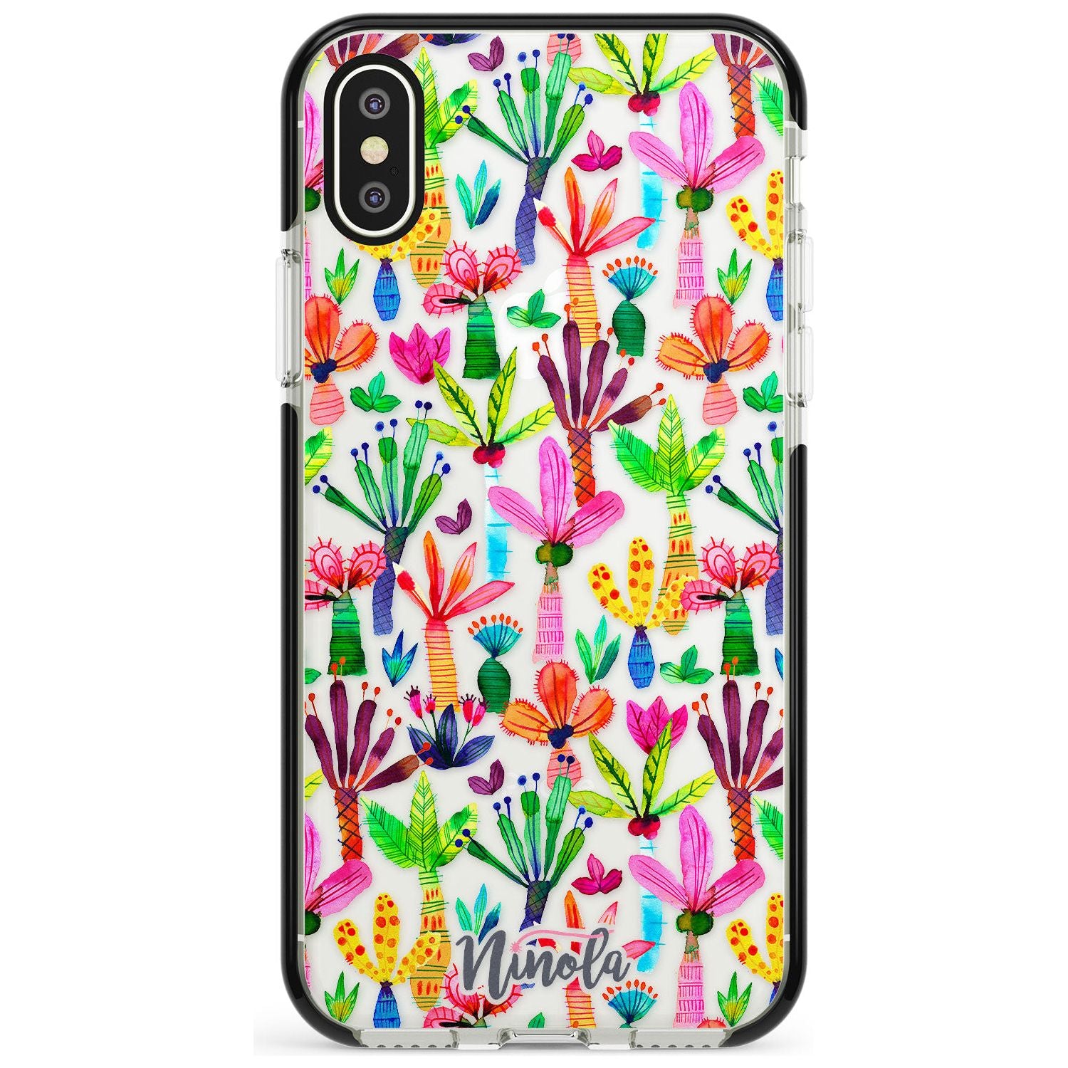 Palms Garden Black Impact Phone Case for iPhone X XS Max XR