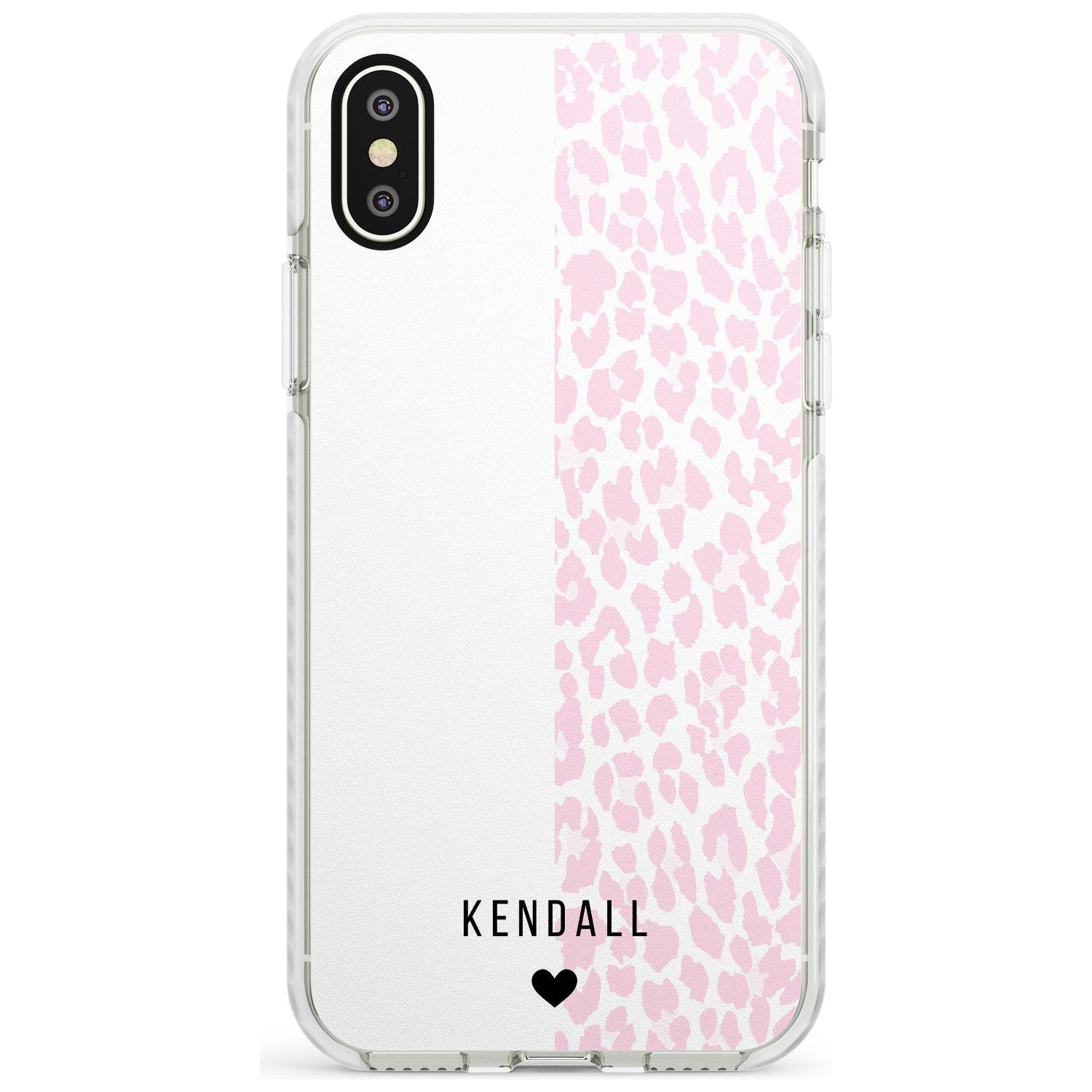 Custom Pink & White Leopard Spots iPhone Case Impact Case Custom Phone Case - Case Warehouse