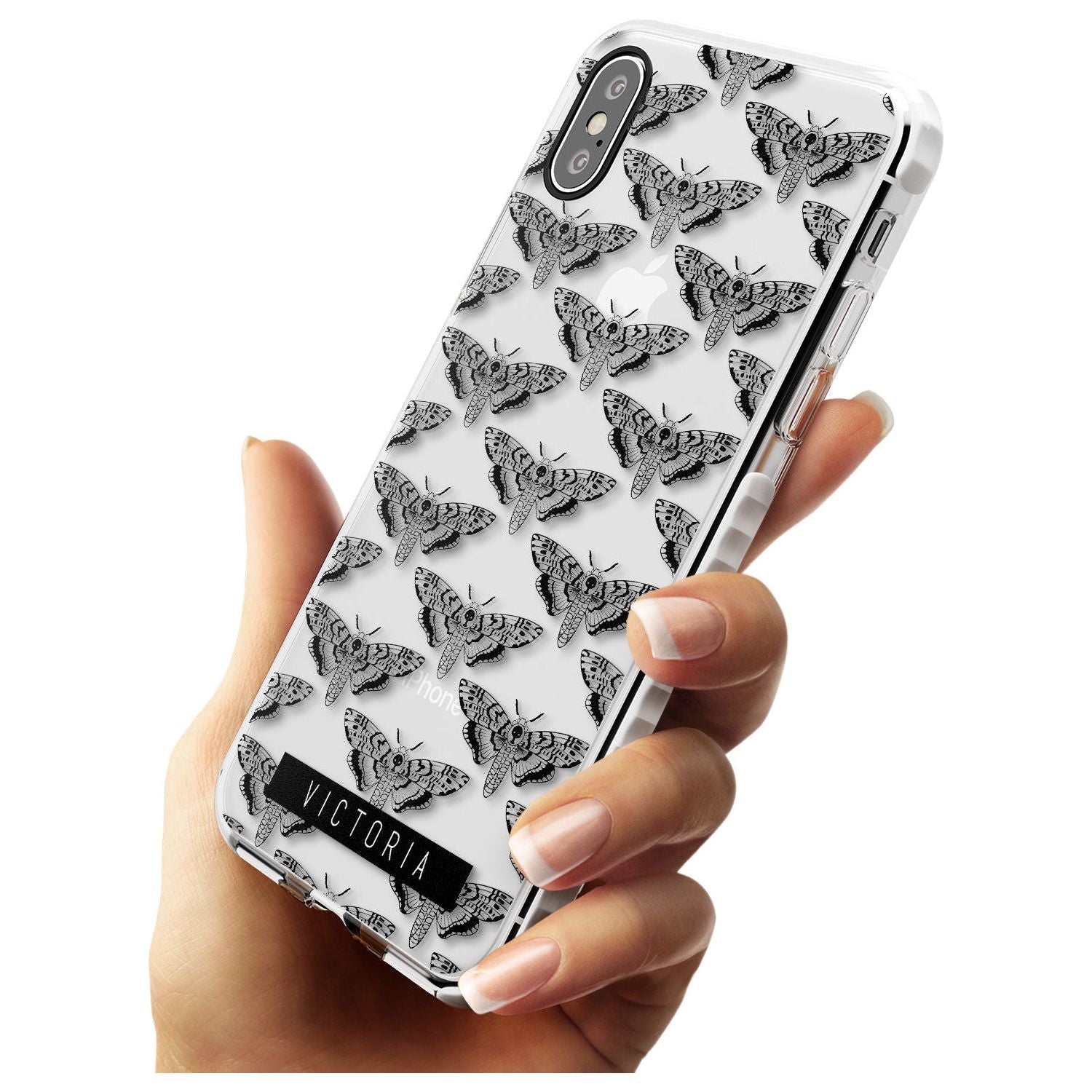 Customised Hawk Moth Pattern iPhone Case Custom Phone Case - Case Warehouse