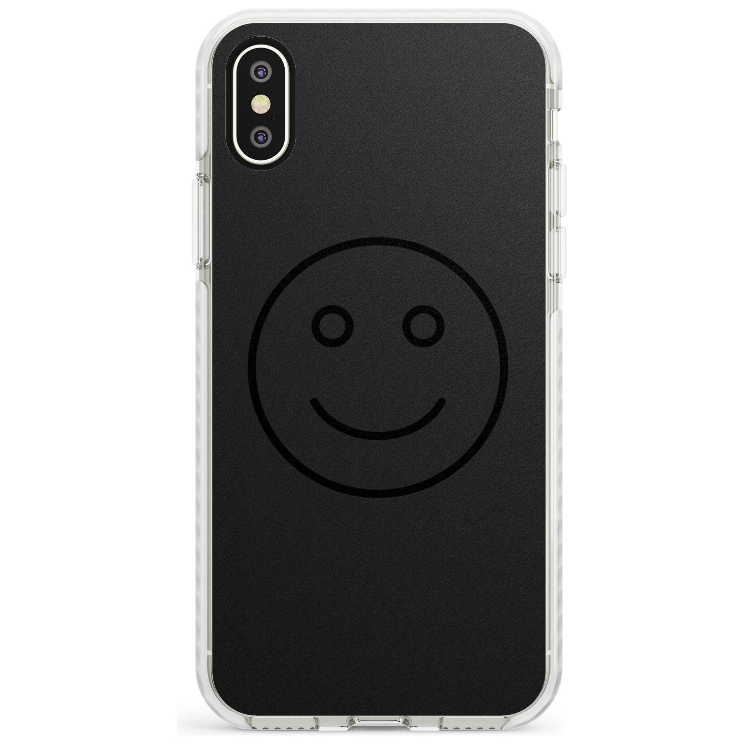 Dark Smiley Face Impact Phone Case for iPhone X XS Max XR