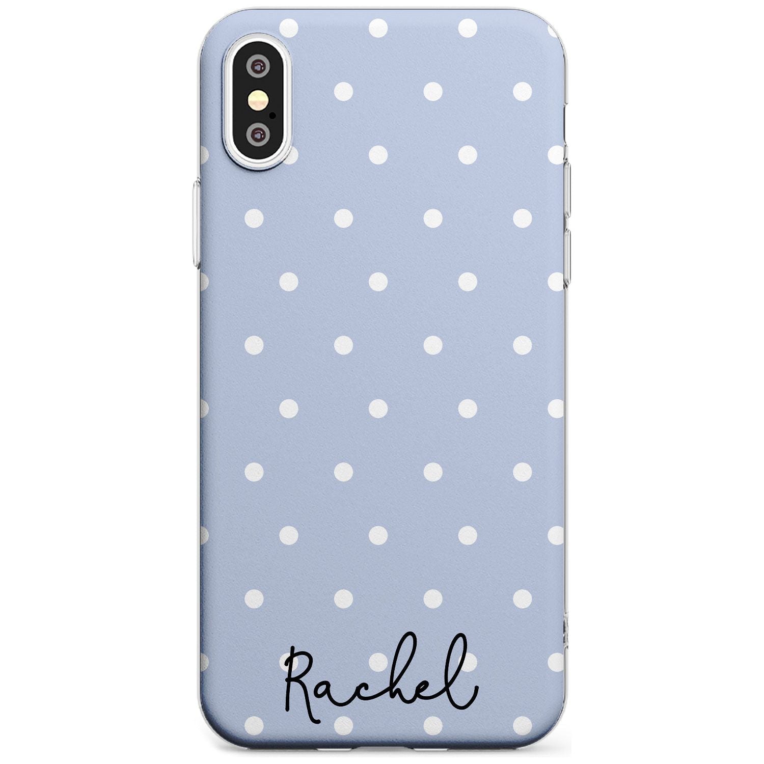 Simple Light Blue Dots iPhone Case Slim Case Custom Phone Case - Case Warehouse