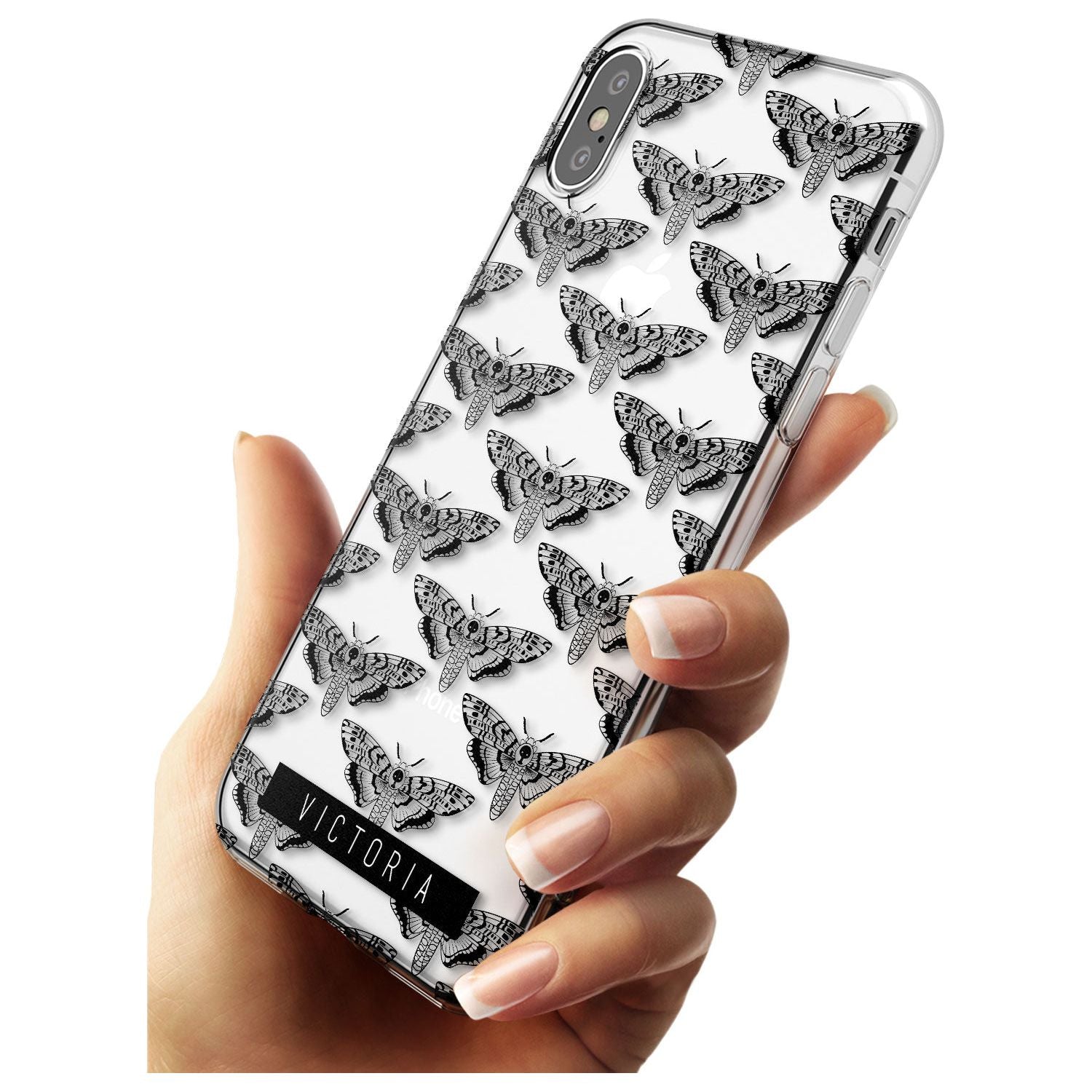 Customised Hawk Moth Pattern iPhone Case Custom Phone Case - Case Warehouse
