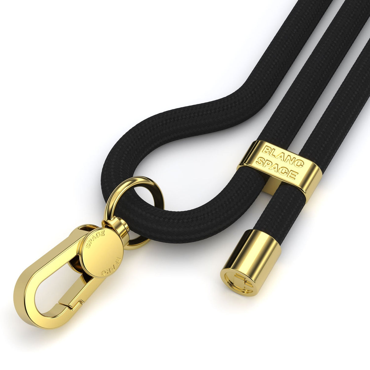 Rope Cross-Body Strap - Black & Gold