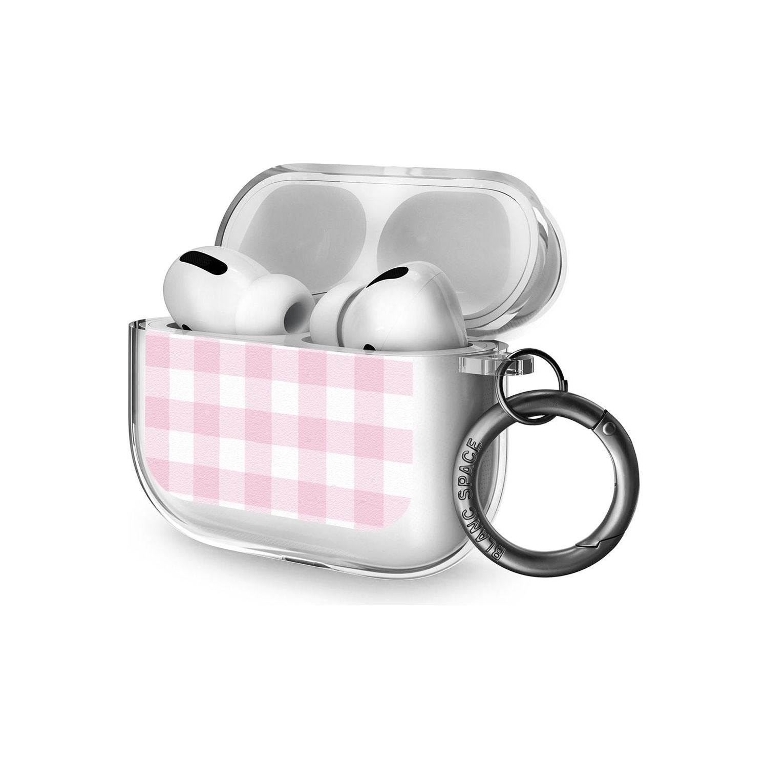 Pink Gingham Pattern AirPods Pro Case