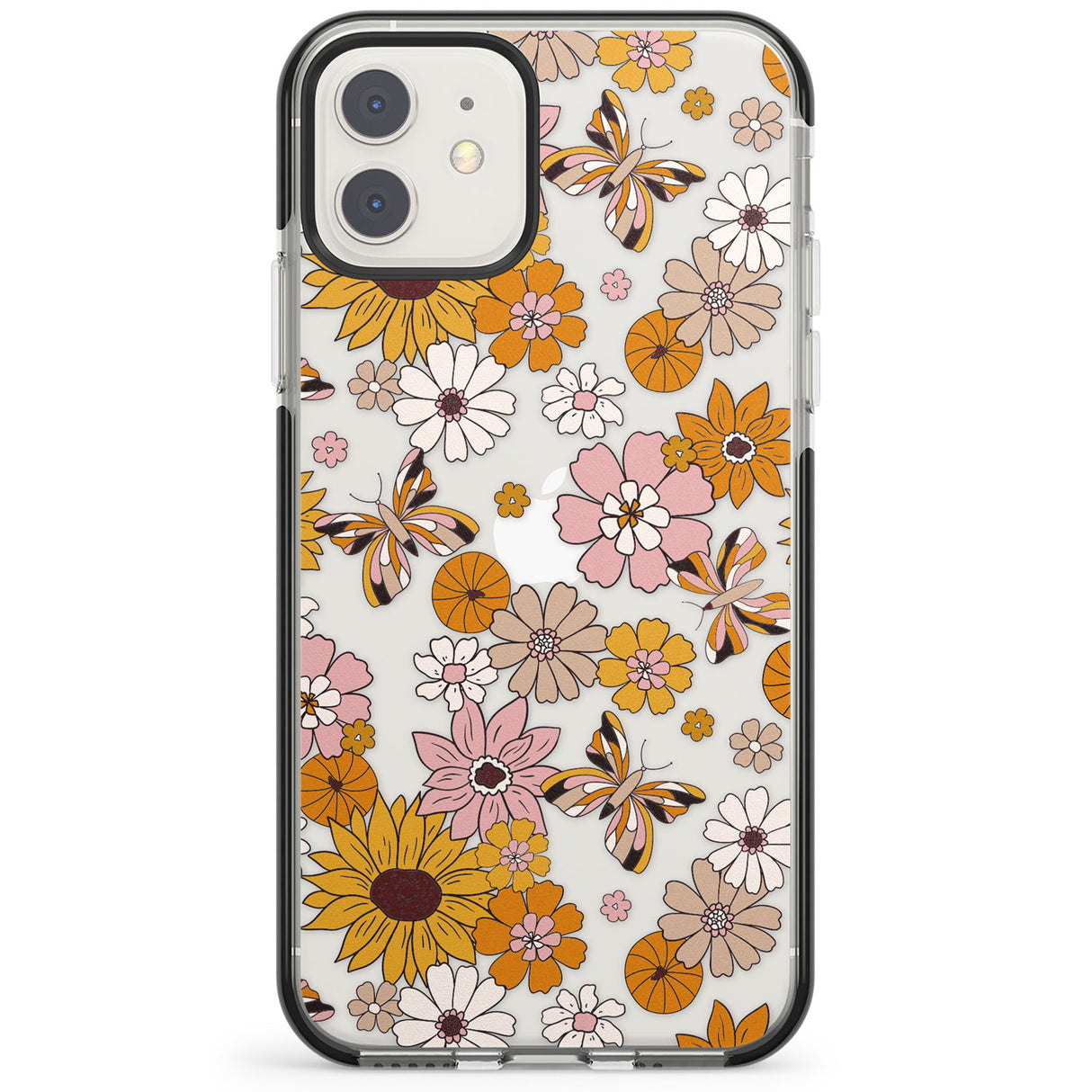 Butterfly & Bloom Autumn Floral Impact Phone Case for iPhone 11, iphone 12