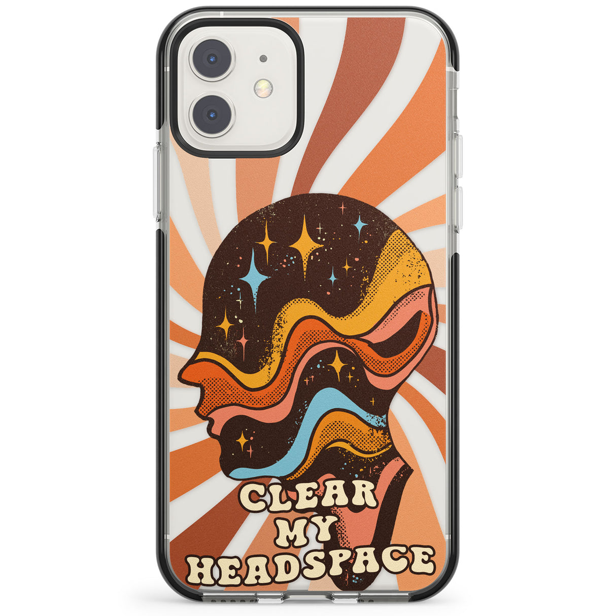 Clear My Headspace Impact Phone Case for iPhone 11, iphone 12