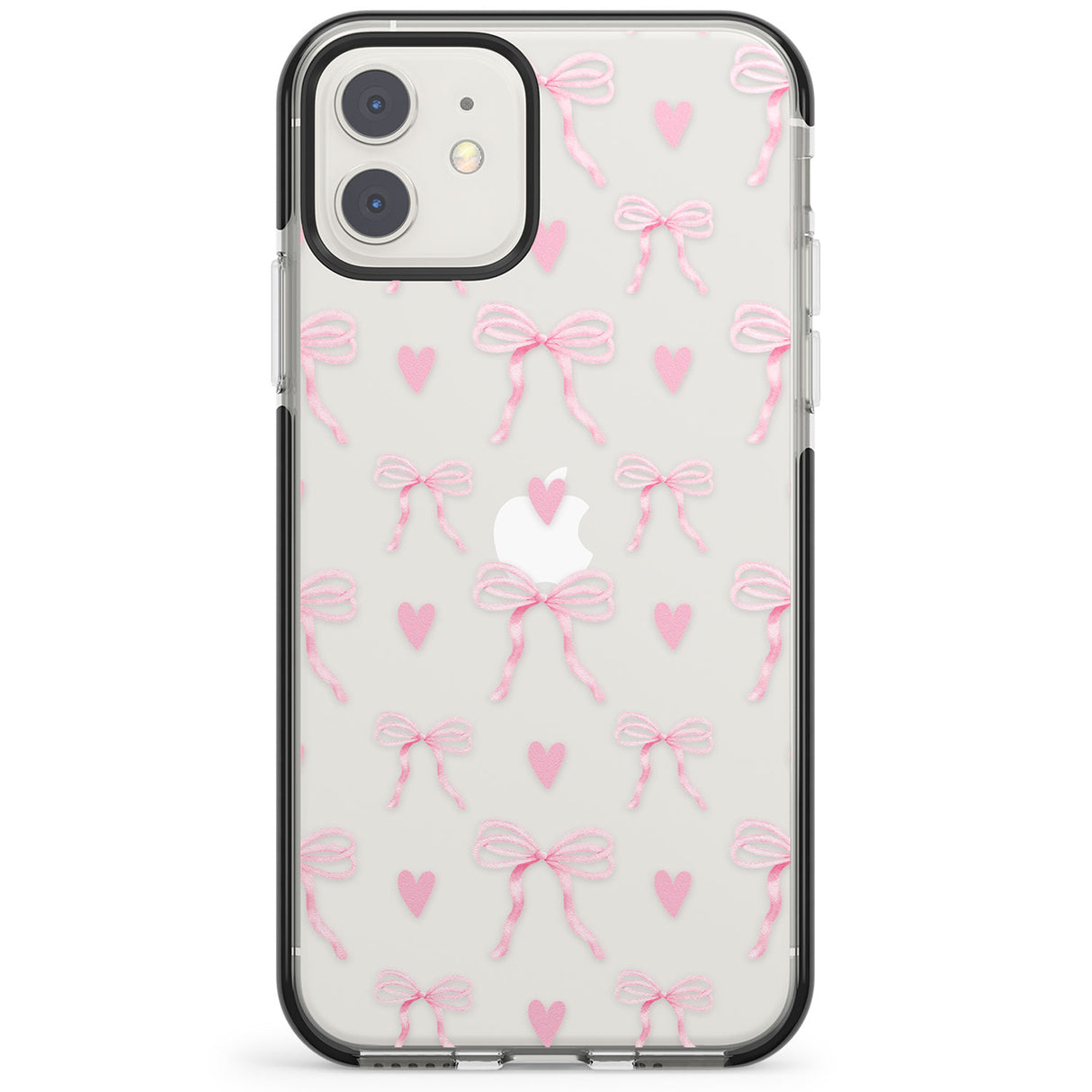 Pink Bows & Hearts Impact Phone Case for iPhone 11, iphone 12