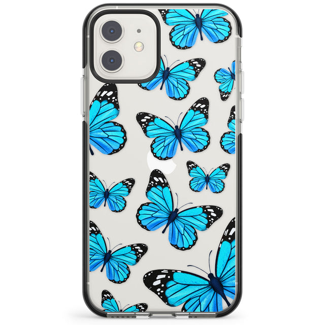 Blue Butterflies Impact Phone Case for iPhone 11, iphone 12
