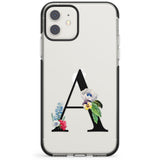 Personalised Floral Initial Impact Phone Case for iPhone 11, iphone 12