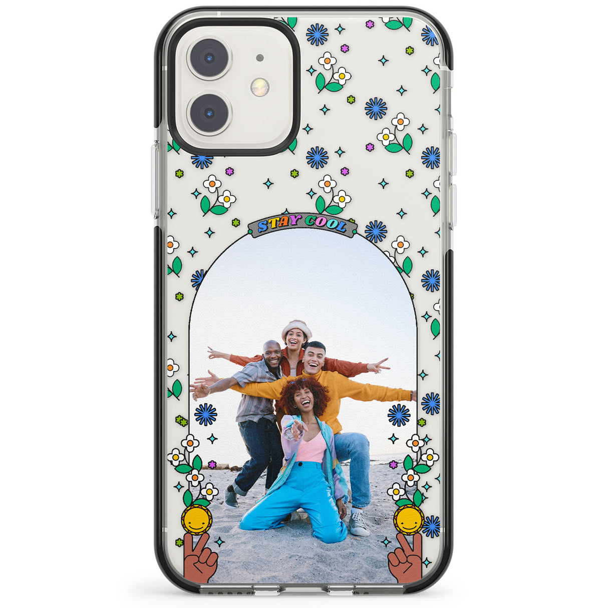 Personalised Summer Photo Frame Impact Phone Case for iPhone 11, iphone 12