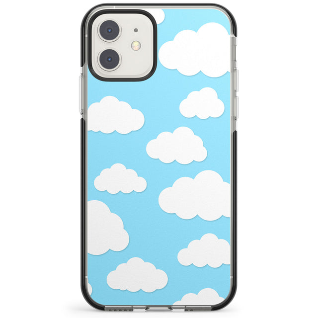 Blue Sky & Clouds Pattern Impact Phone Case for iPhone 11, iphone 12