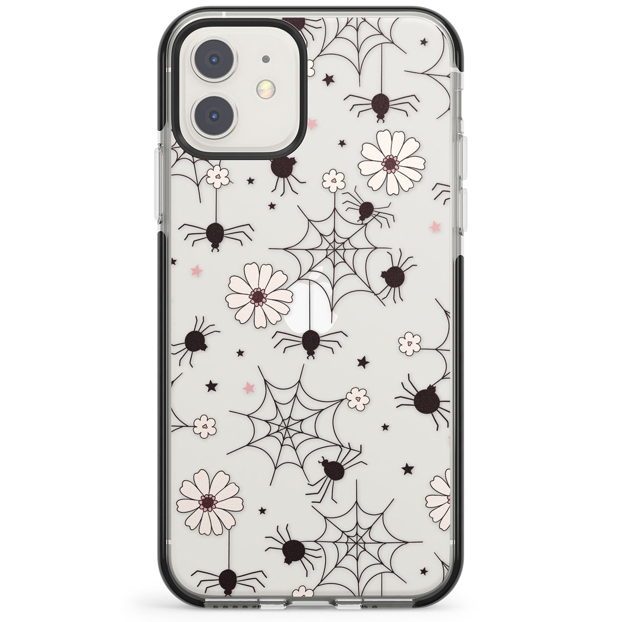 Spiders and Flowers Pattern Impact Phone Case for iPhone 11, iphone 12