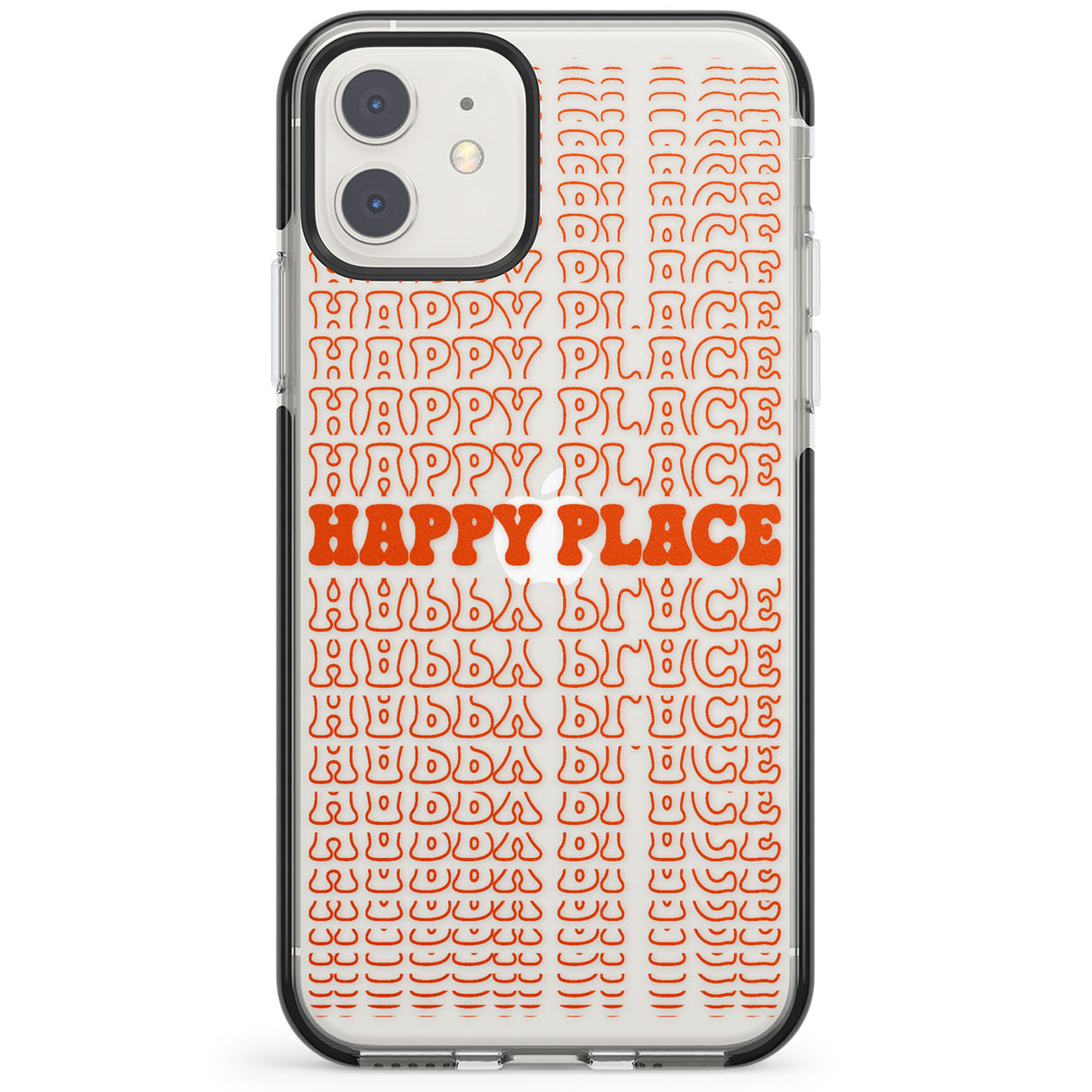 Happy Place (Orange) Impact Phone Case for iPhone 11, iphone 12