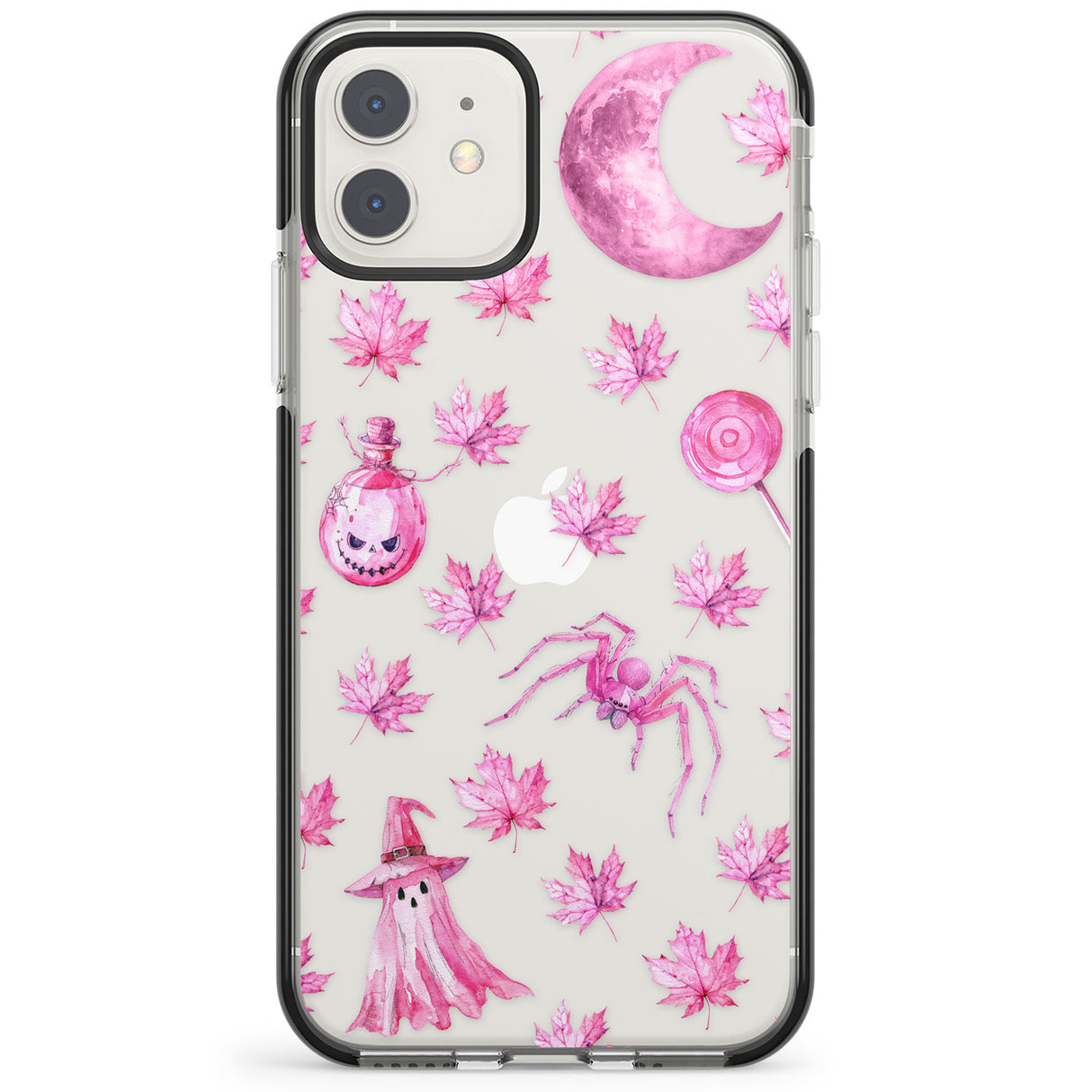 Pink Moon & Maple Impact Phone Case for iPhone 11, iphone 12