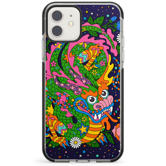 Psychedelic Jungle Dragon (Purple) Impact Phone Case for iPhone 11, iphone 12