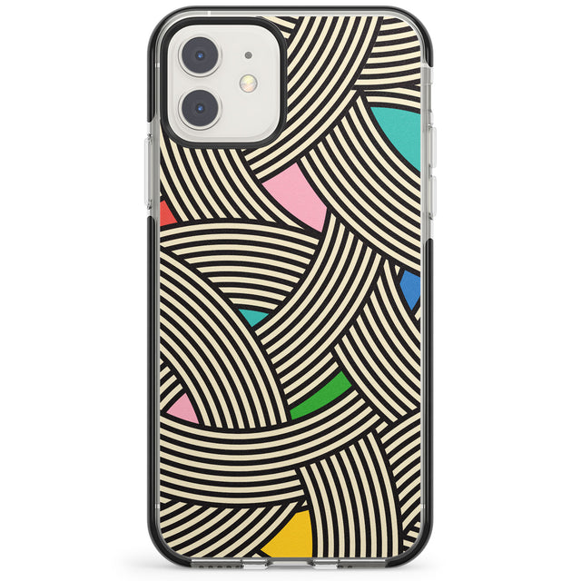 Multicolour Optic Waves Impact Phone Case for iPhone 11, iphone 12
