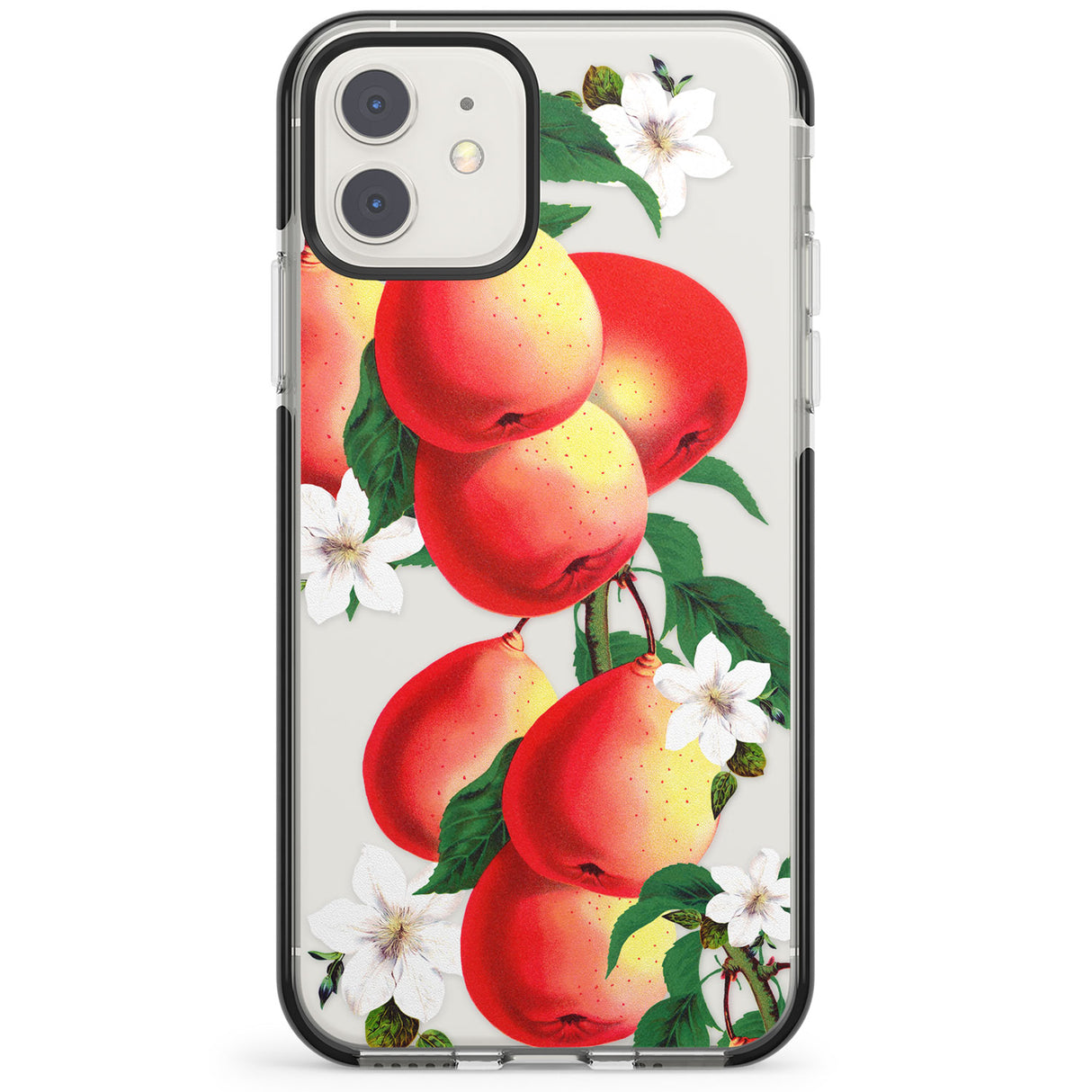 Vintage Painted Peaches Impact Phone Case for iPhone 11, iphone 12