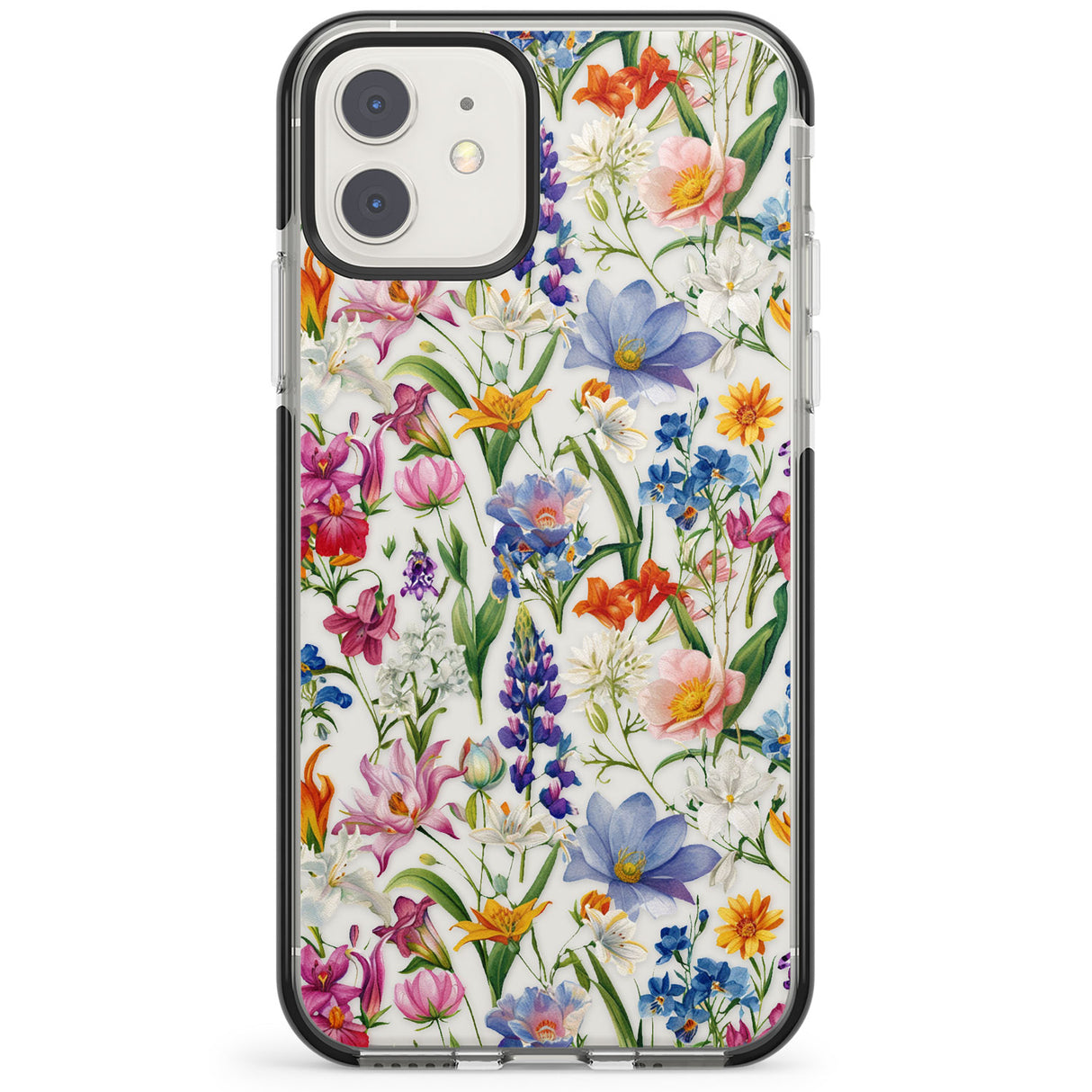 Vintage Wildflowers Impact Phone Case for iPhone 11, iphone 12