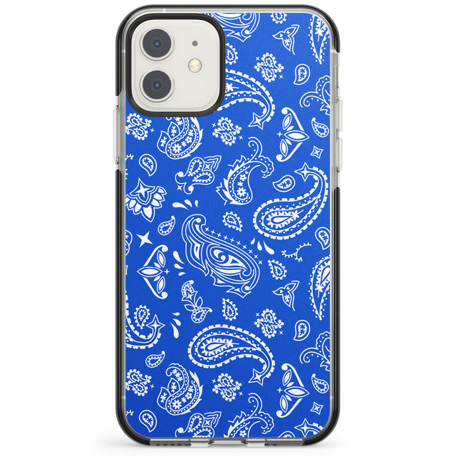 Blue Bandana Impact Phone Case for iPhone 11, iphone 12