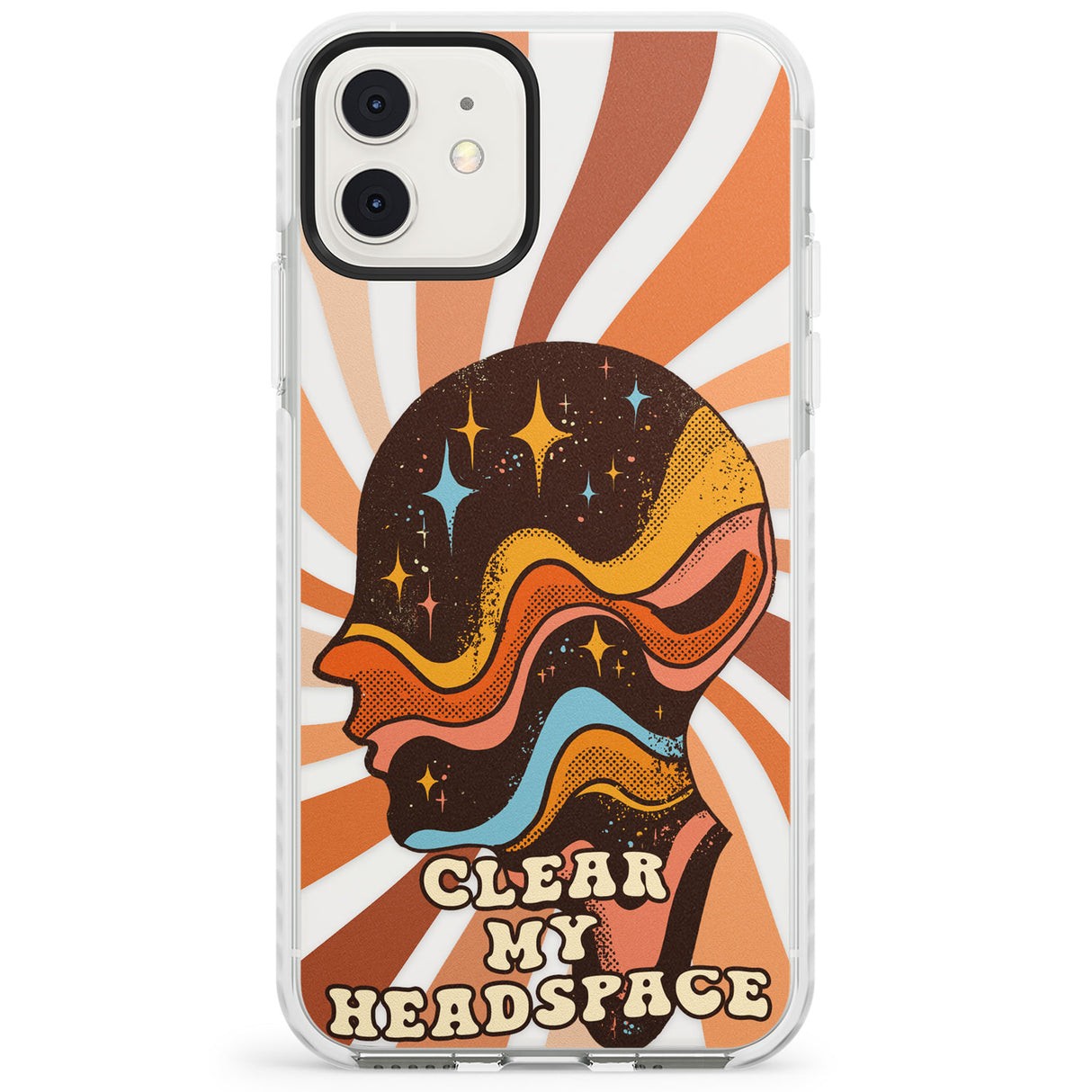 Clear My Headspace Impact Phone Case for iPhone 11, iphone 12