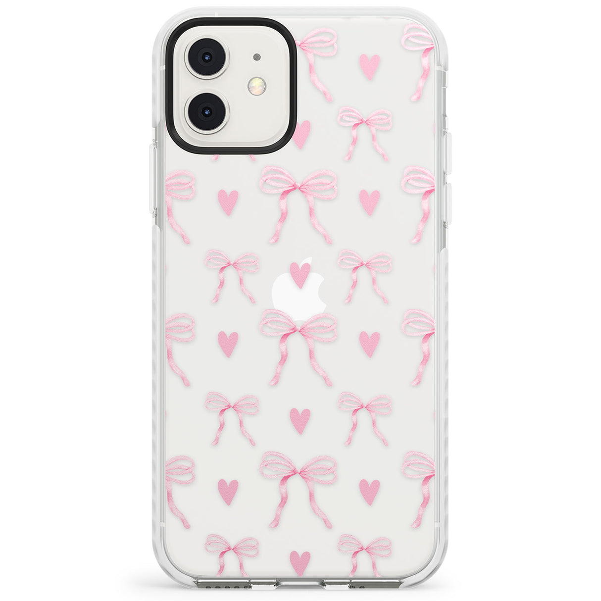 Pink Bows & Hearts Impact Phone Case for iPhone 11, iphone 12