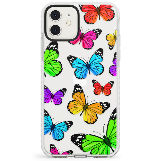 Vibrant Butterflies Impact Phone Case for iPhone 11, iphone 12