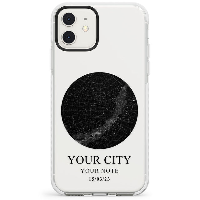 Personalised Star Map Impact Phone Case for iPhone 11, iphone 12