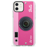 Personalised Pink Dream Camera Impact Phone Case for iPhone 11, iphone 12